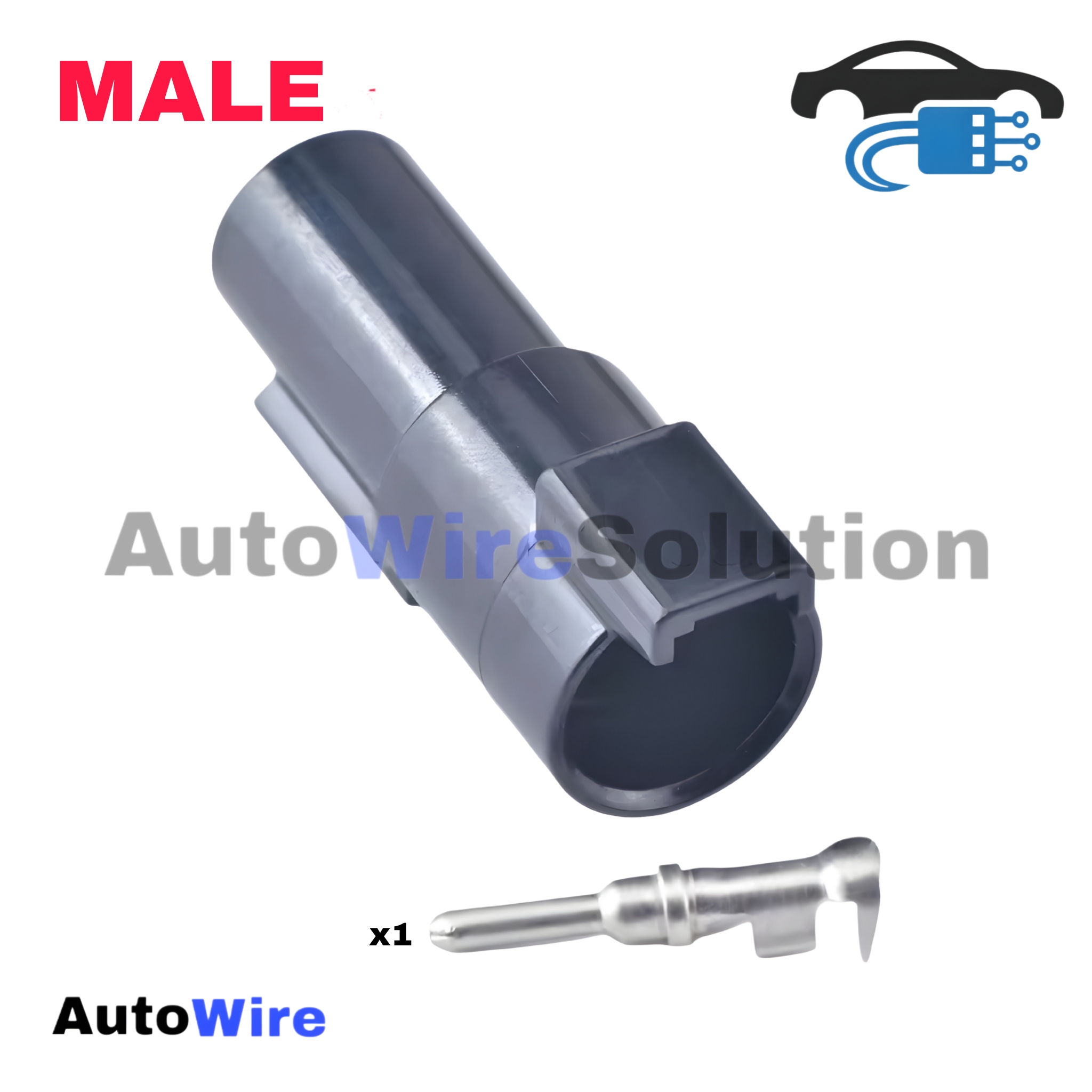 CONNECTOR DEUTSCH SIZE 12 DTHD 1 PIN MALE