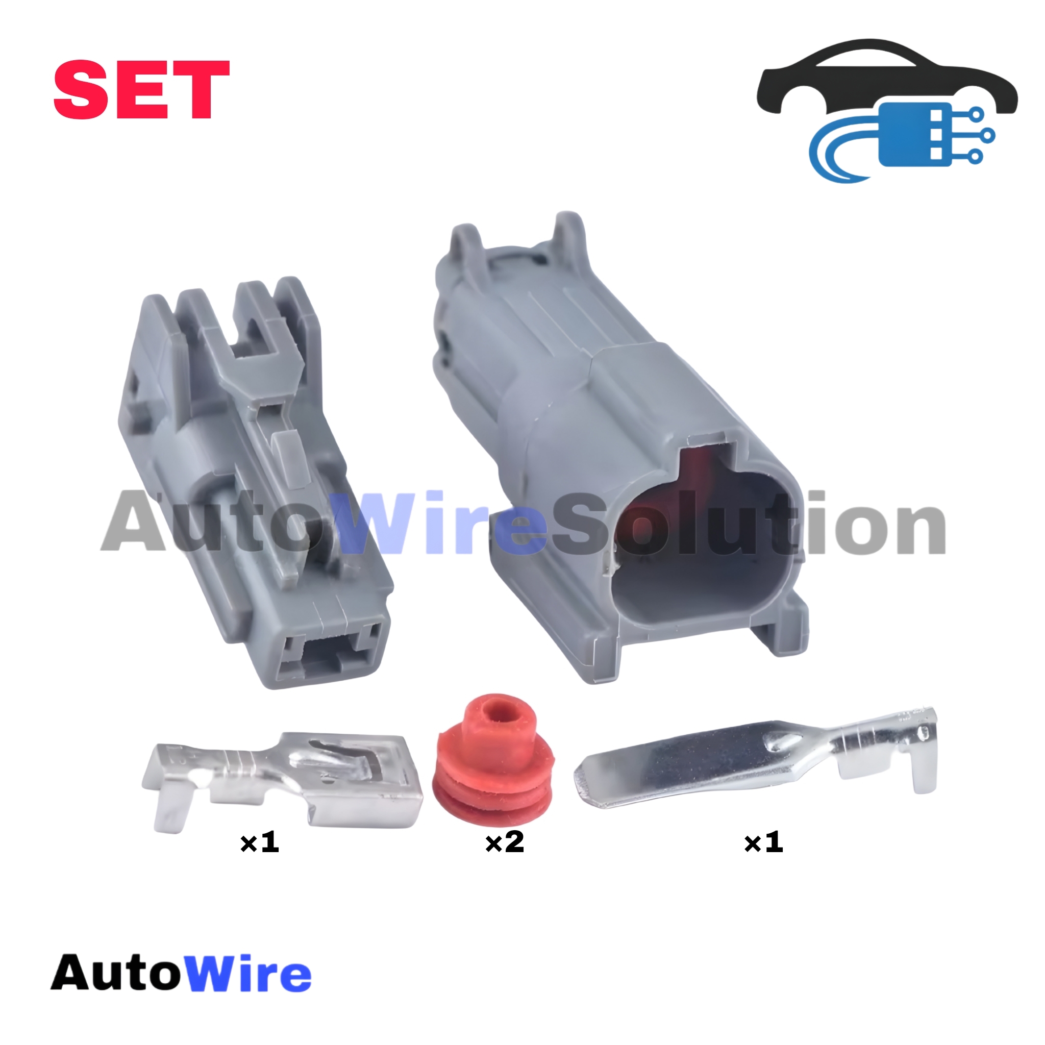 CONNECTOR HEAD LIGHT 1 PIN KIT