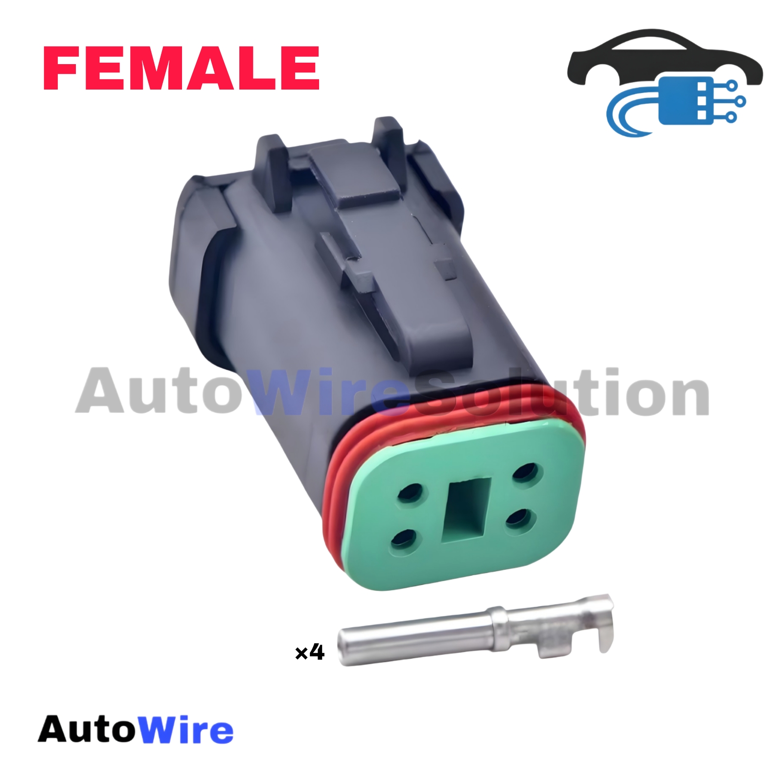 CONNECTOR DEUTSCH 4 PIN FEMALE SERIES