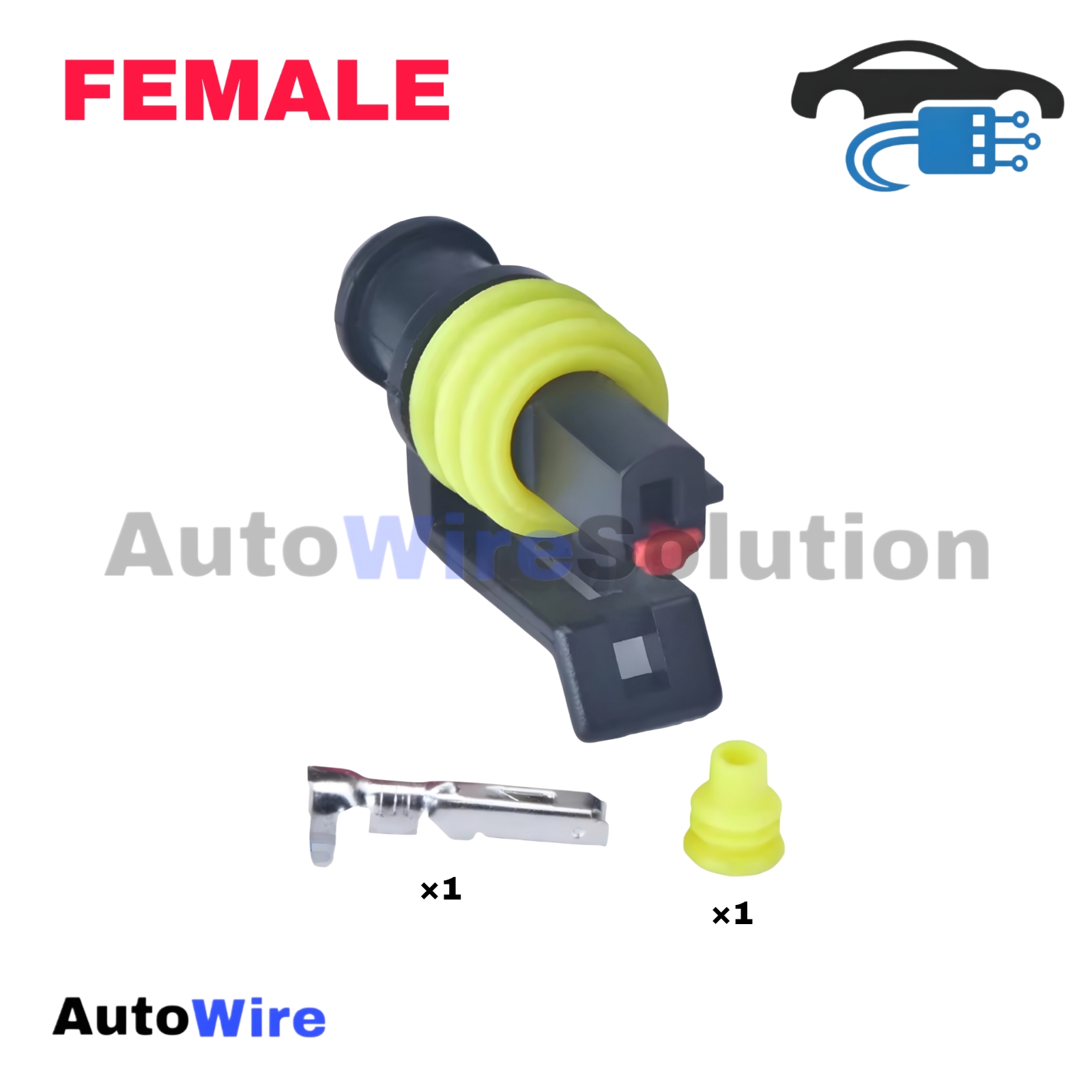 CONNECTOR SUPERSEAL 1 PIN FEMALE