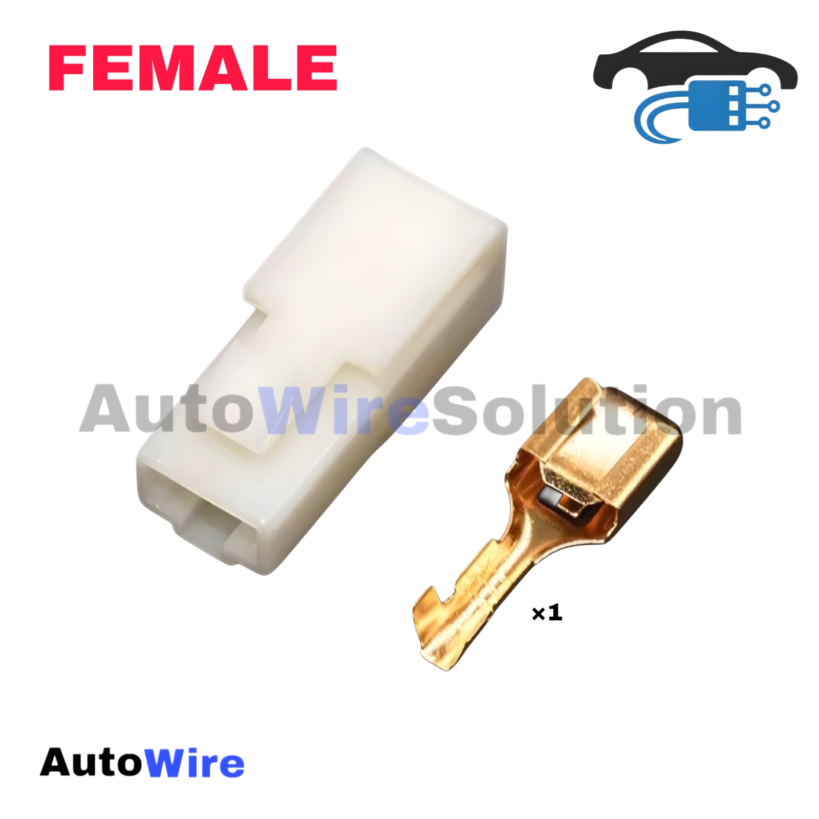 CONNECTOR CHANGE 1 PIN FEMALE