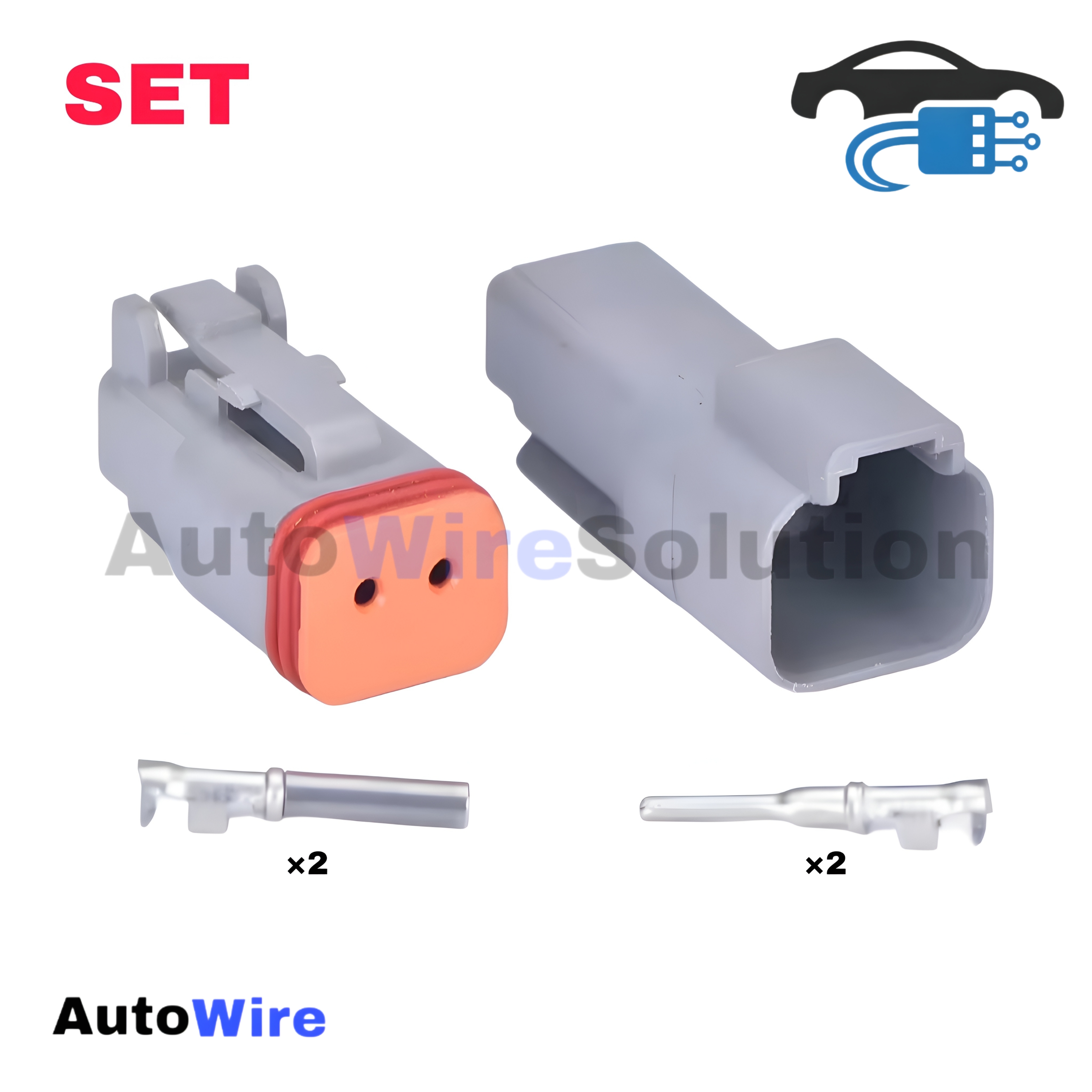 CONNECTOR DEUTSCH 2 PIN OEM KIT