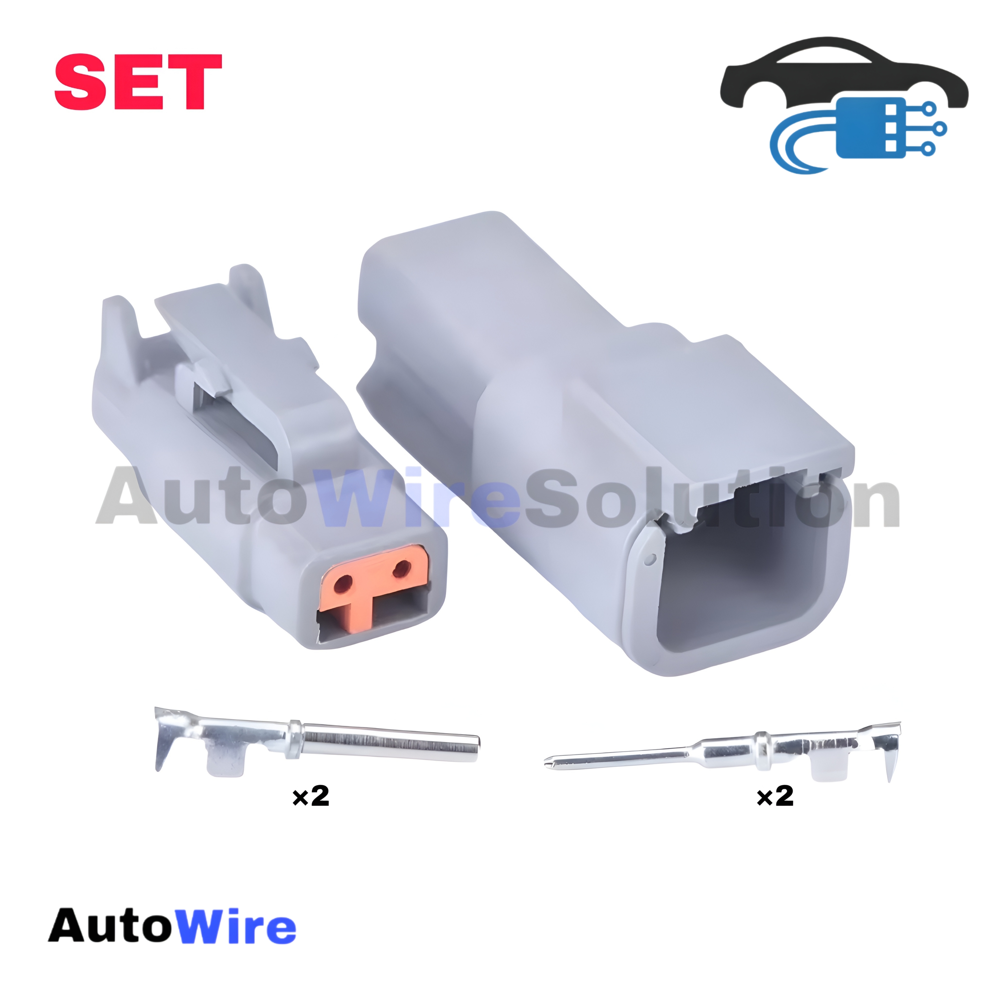 CONNECTOR DEUTSCH DTM 2 PIN KIT