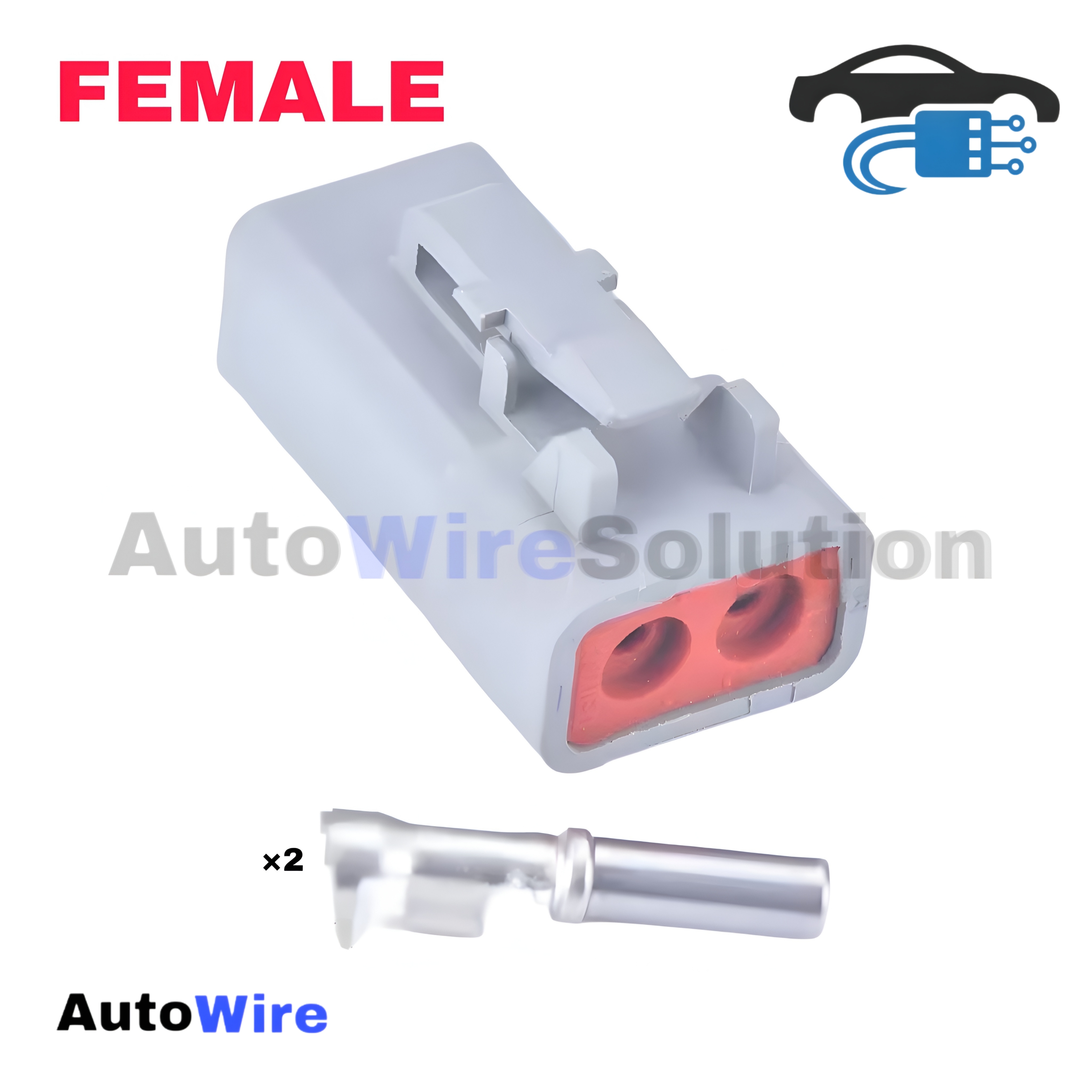 CONNECTOR DEUTSCH DTP 2 PIN FEMALE SERIES