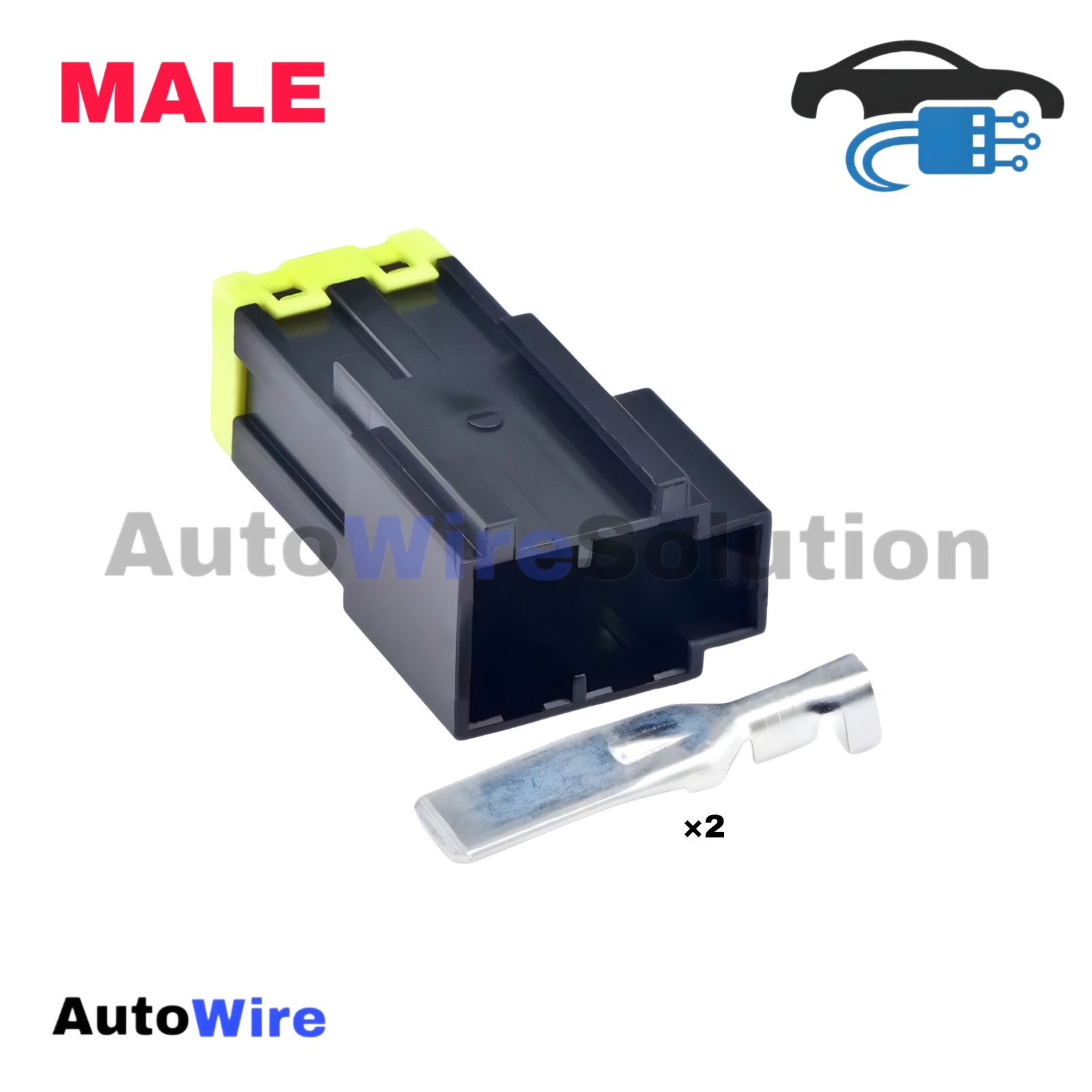 CONNECTOR FUSE 2 PIN MALE