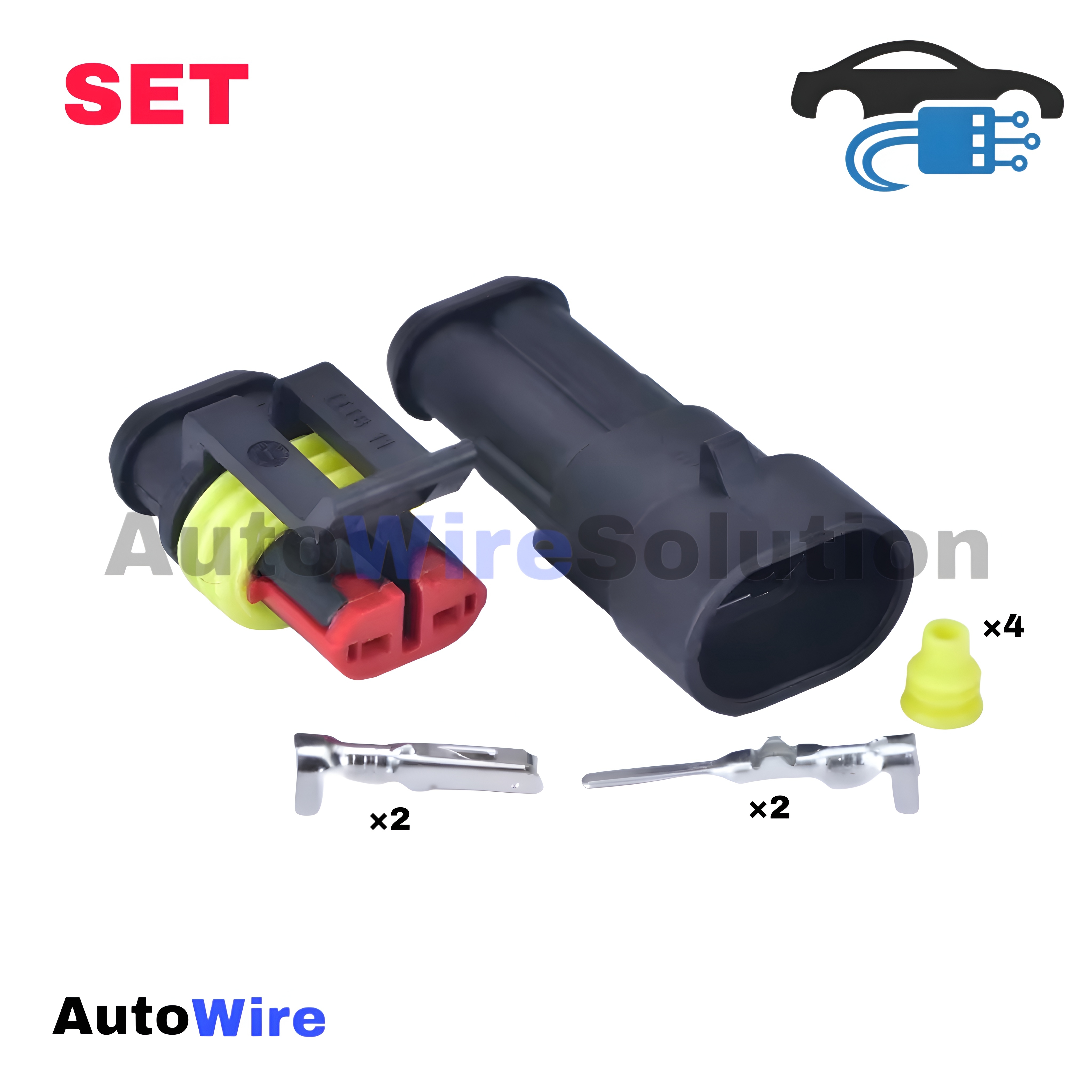 CONNECTOR SUPERSEAL 2 PIN KIT