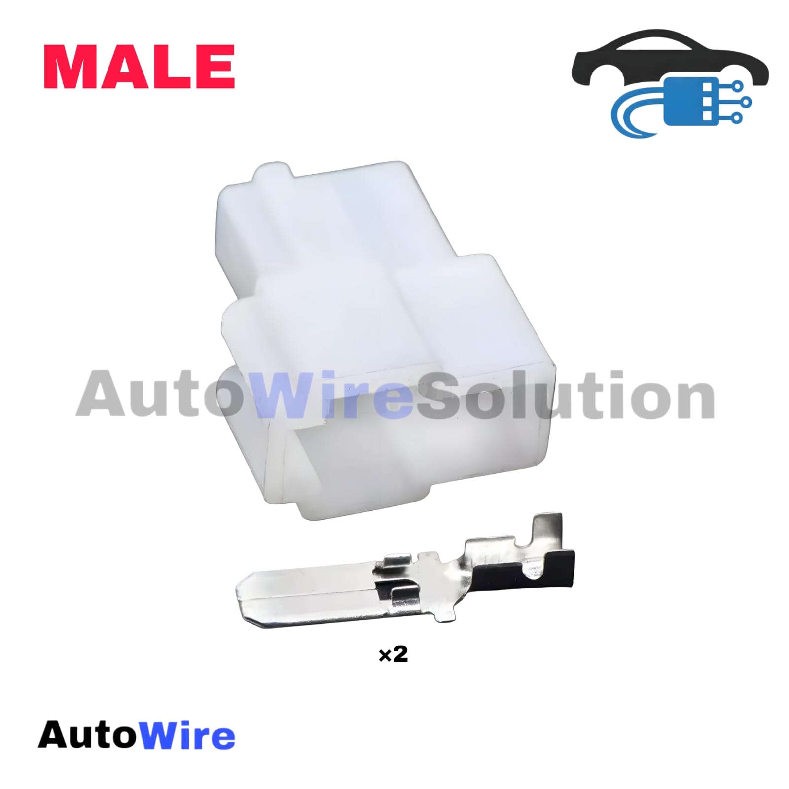 CONNECTOR CHANGE 2 PIN MALE