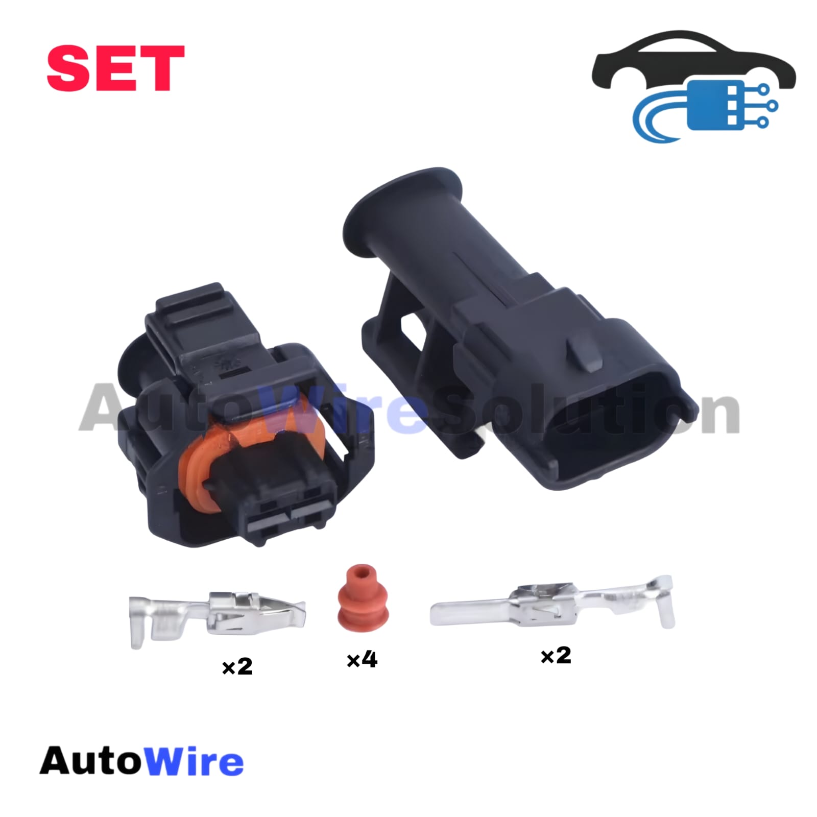 CONNECTOR BOSCH INJECTOR 2 PIN KIT