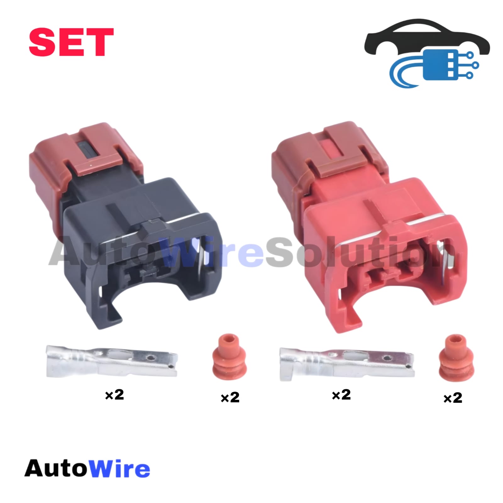 CONNECTOR FUEL INJECTOR 2 PIN FEMALE