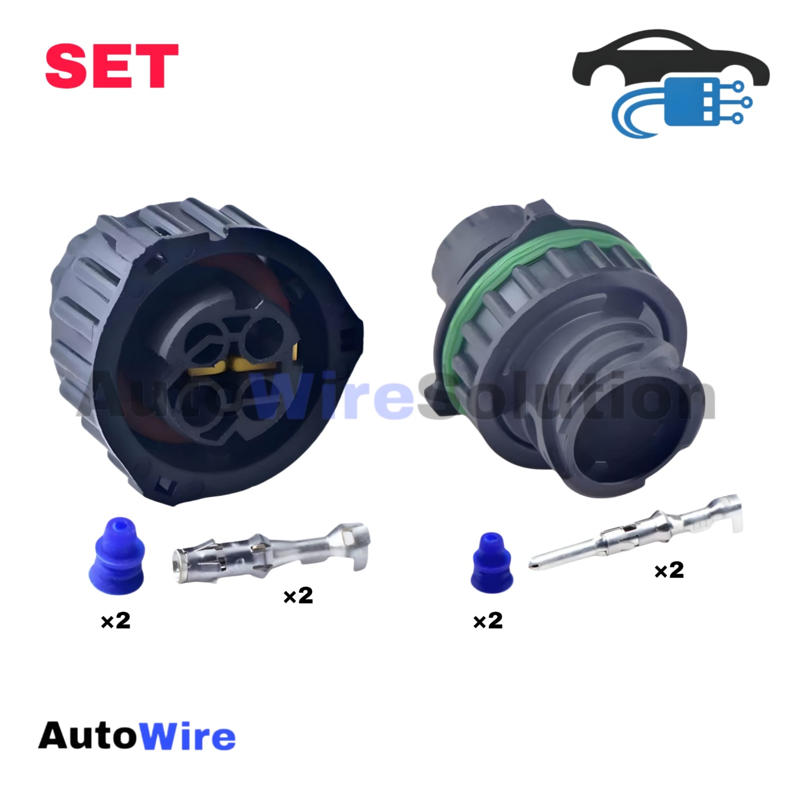 CONNECTOR AMP TYCO 2 PIN CARD KIT