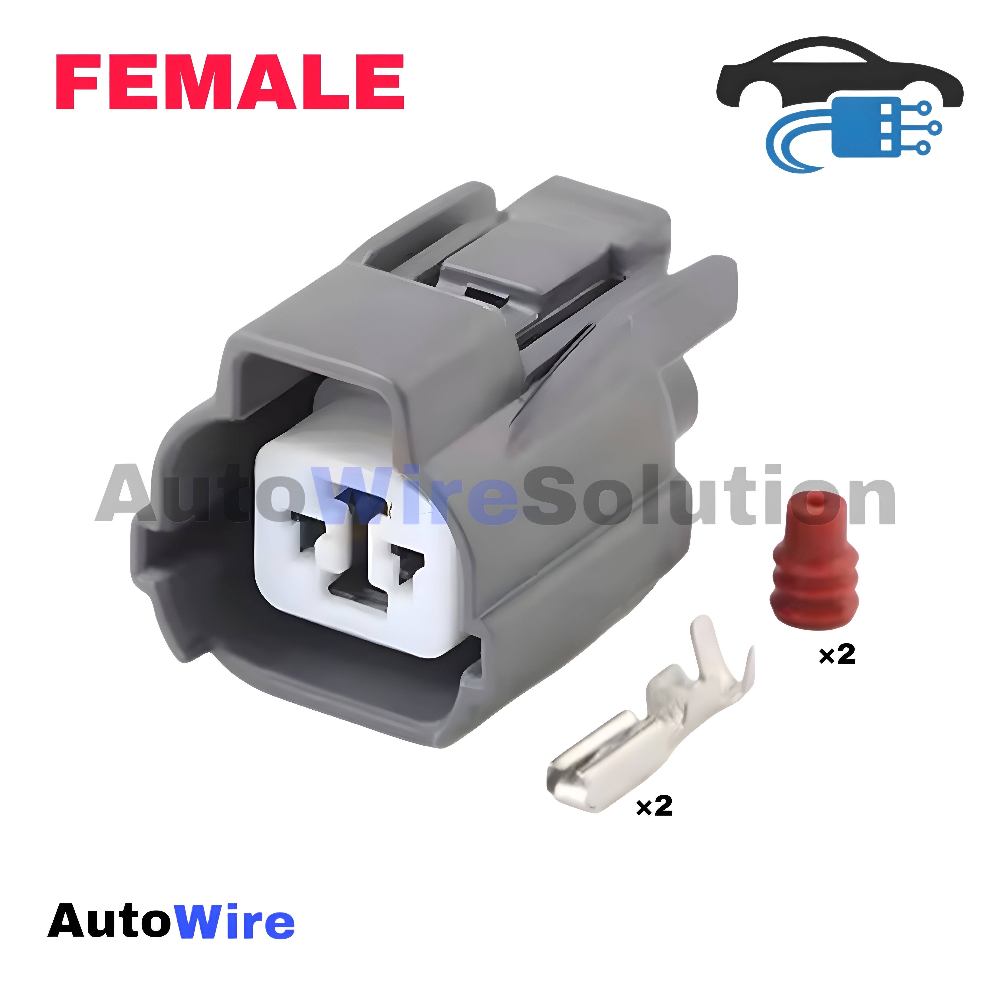 CONNECTOR HORN SUMITOMO 2 PIN FEMALE