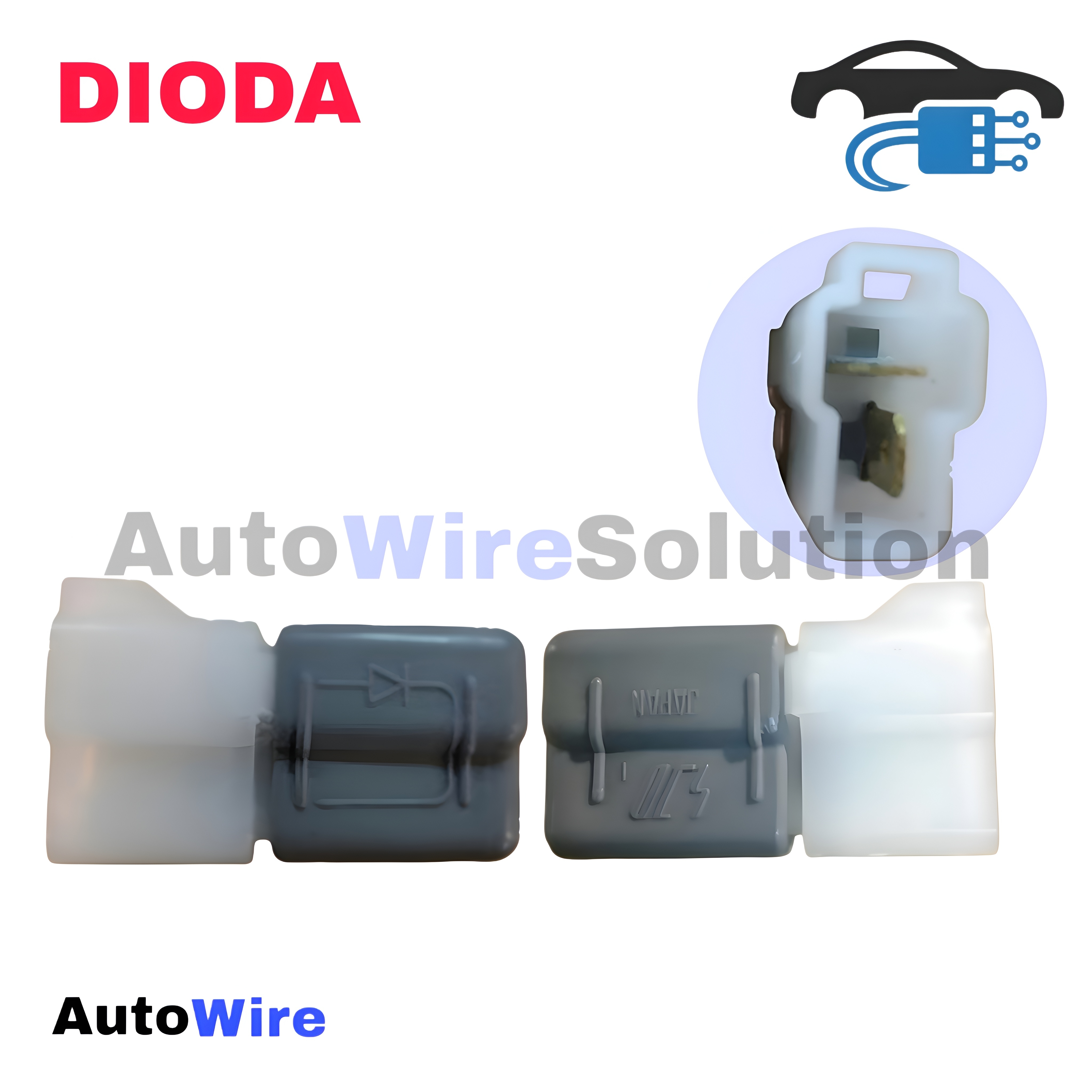 CONNECTOR CHANGE DIODA 2 PIN MALE