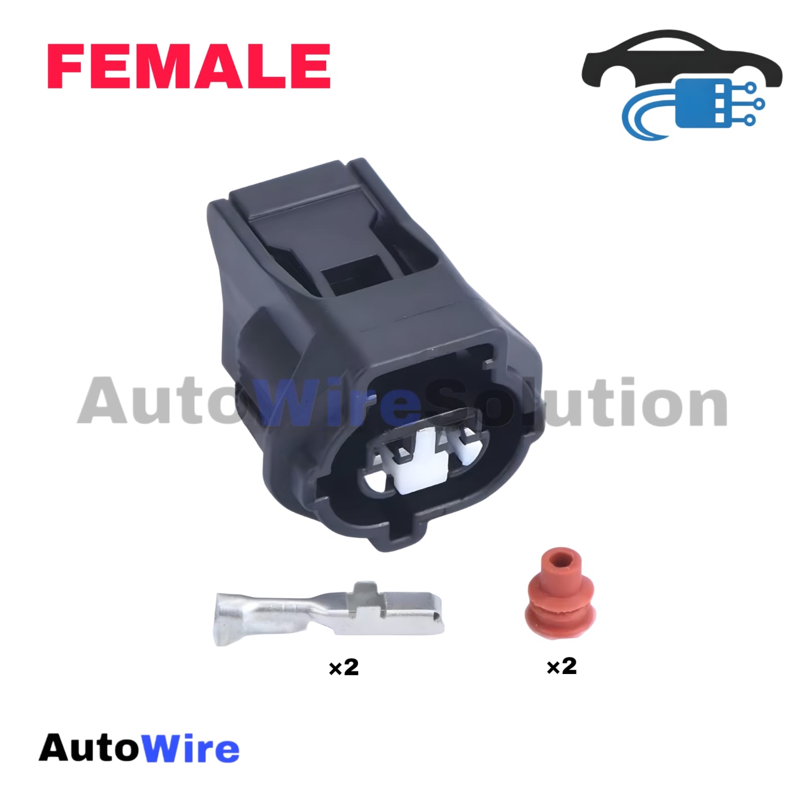 CONNECTOR HORN 2 PIN FEMALE