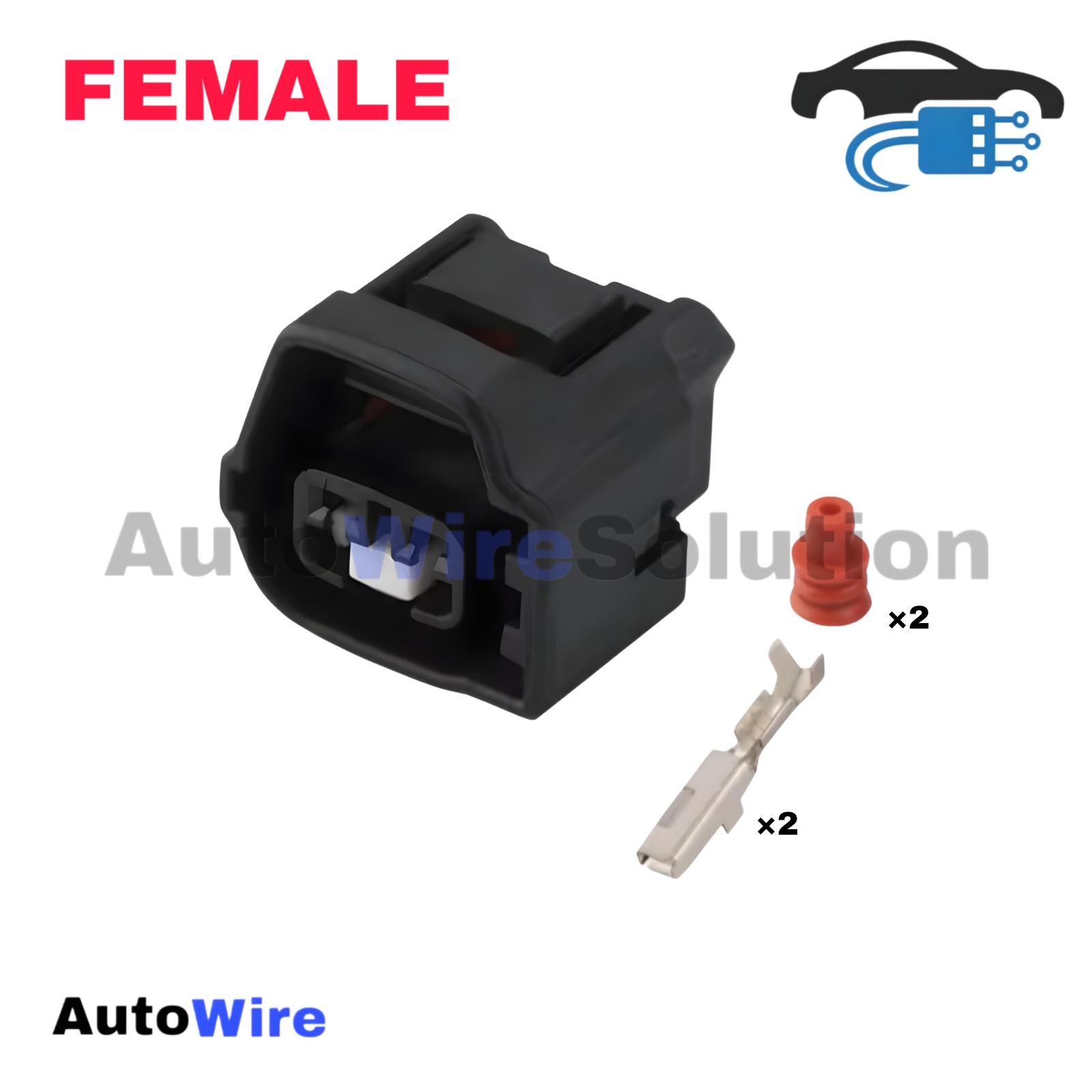 CONNECTOR TEMP SENSOR 2 PIN FEMALE