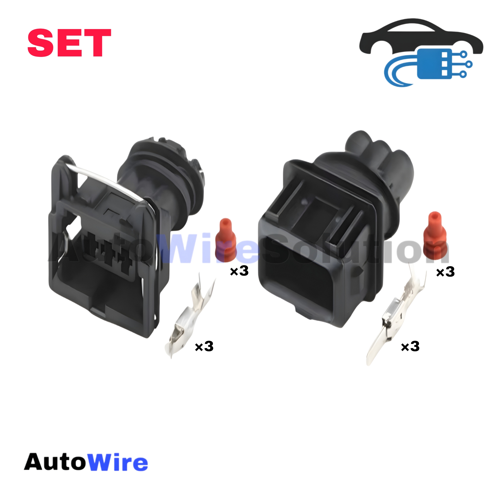 CONNECTOR EV1 3 PIN KIT