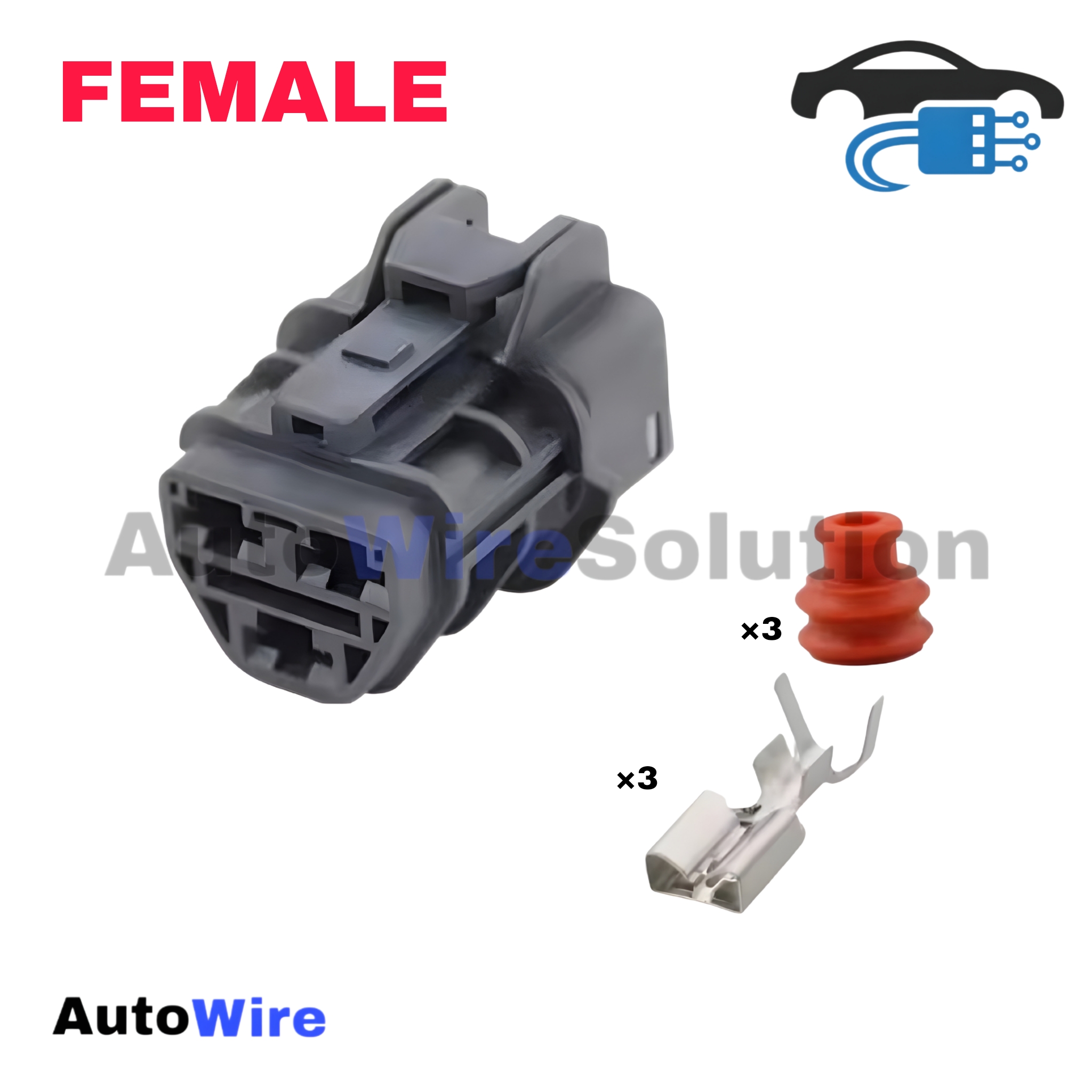 CONNECTOR YAZAKI SWP 3 PIN FEMALE