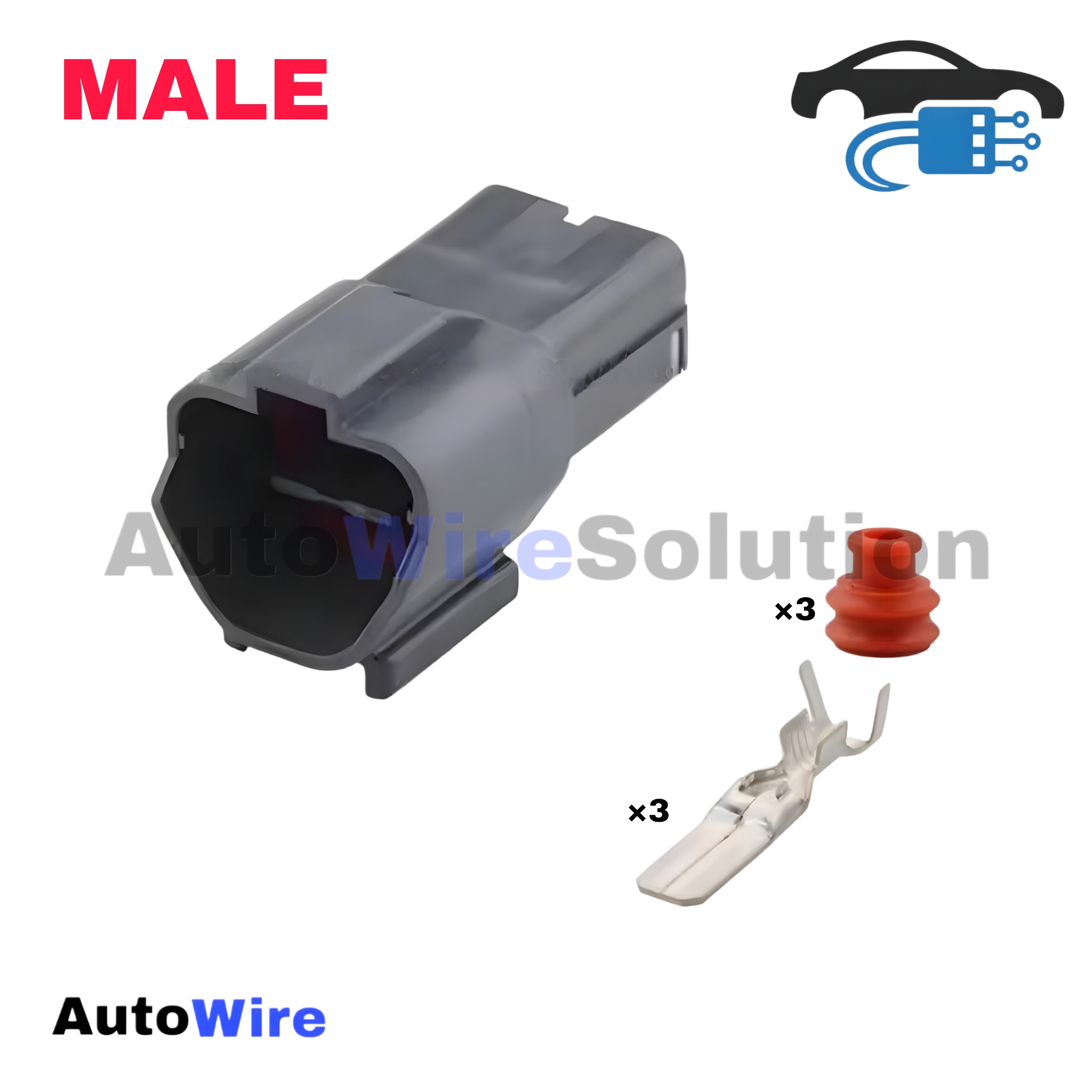CONNECTOR YAZAKI SWP 3 PIN MALE