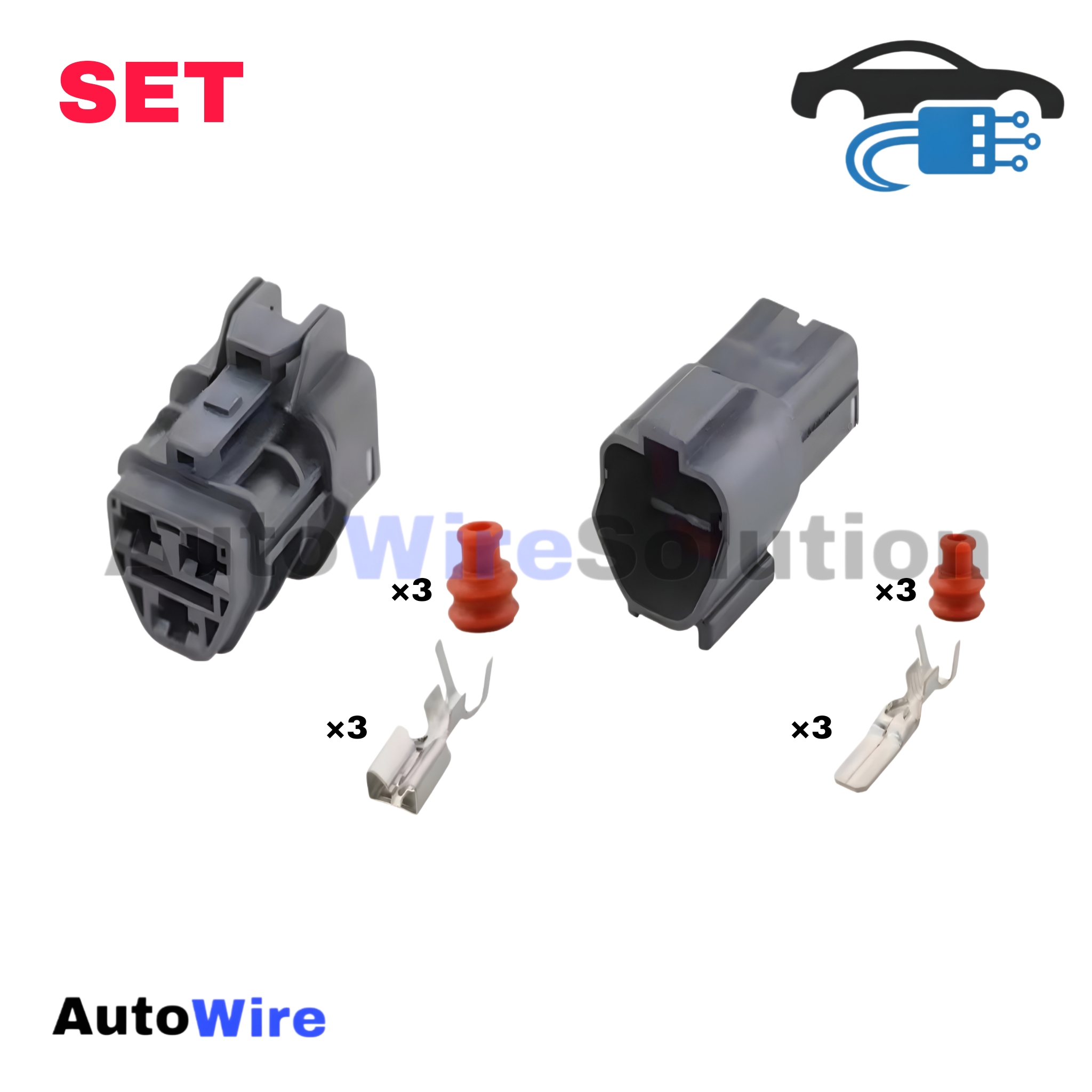 CONNECTOR YAZAKI SWP 3 PIN KIT