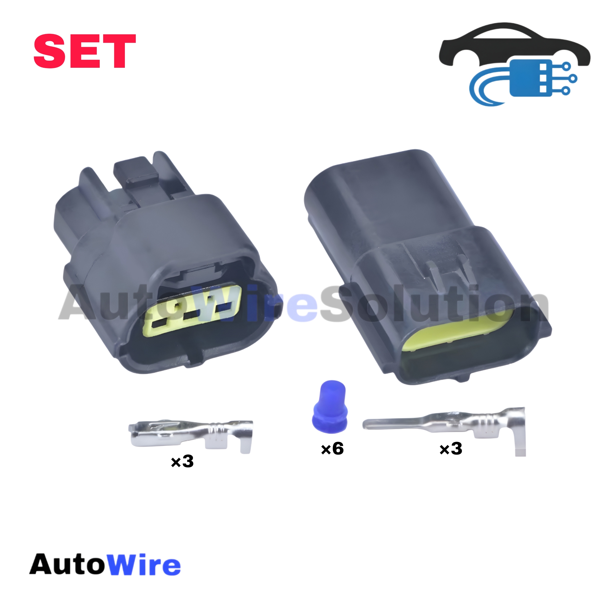 CONNECTOR SENSOR PRESSURE 3 PIN KIT