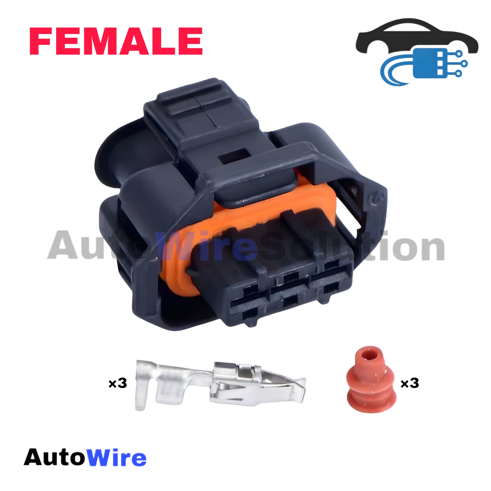 CONNECTOR BOSCH MAP 3 PIN FEMALE