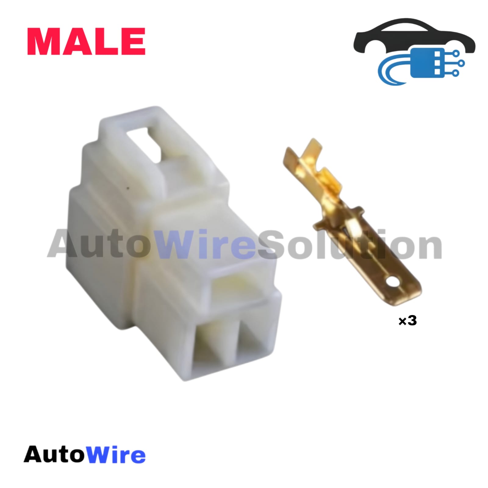 CONNECTOR CHANGE 3 PIN MALE