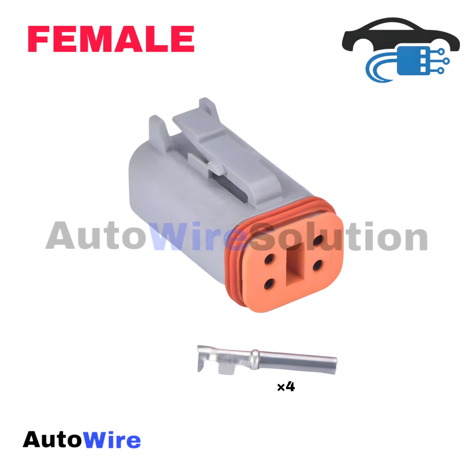 CONNECTOR DEUTSCH OEM 4 PIN FEMALE