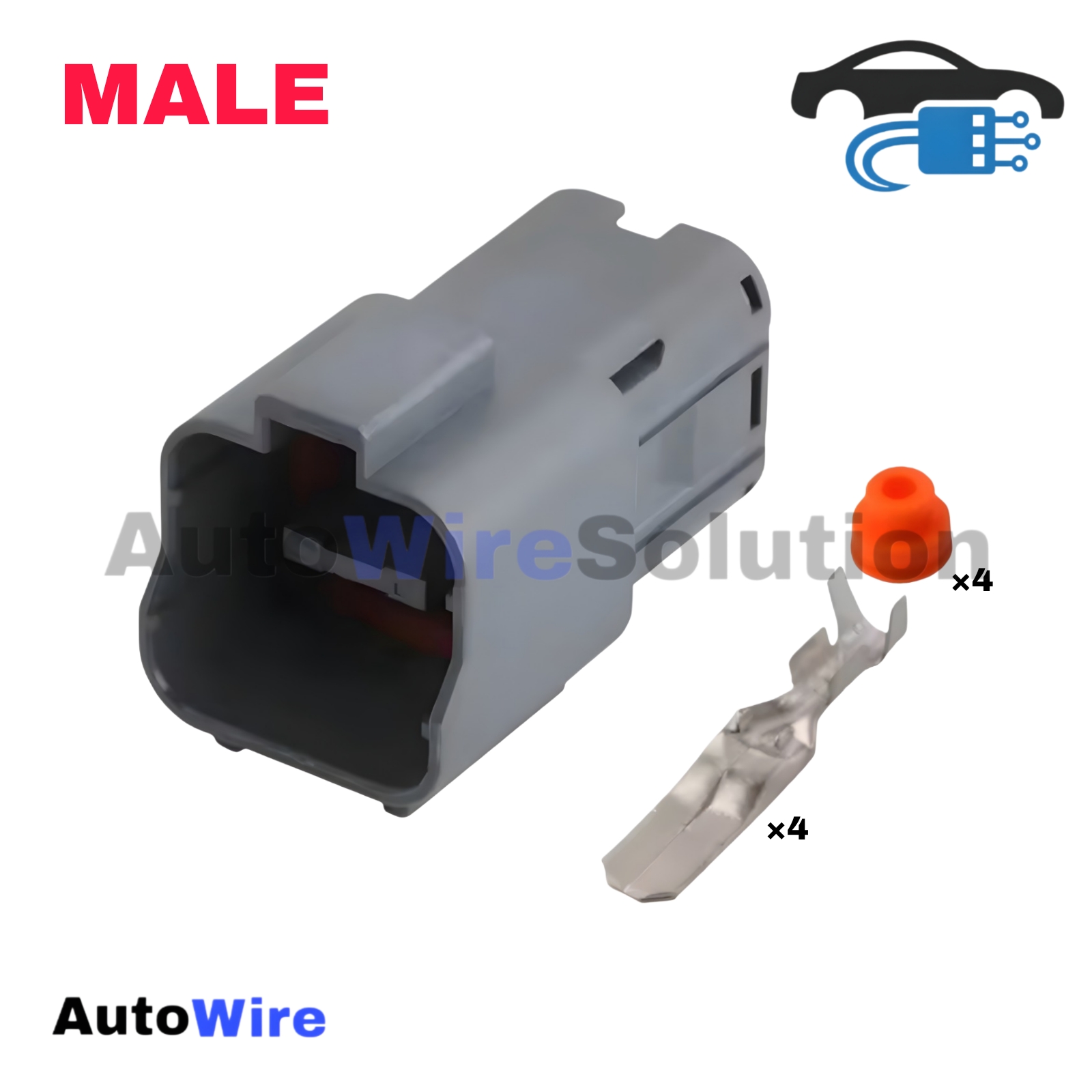 CONNECTOR YAZAKI SWP 4 PIN MALE