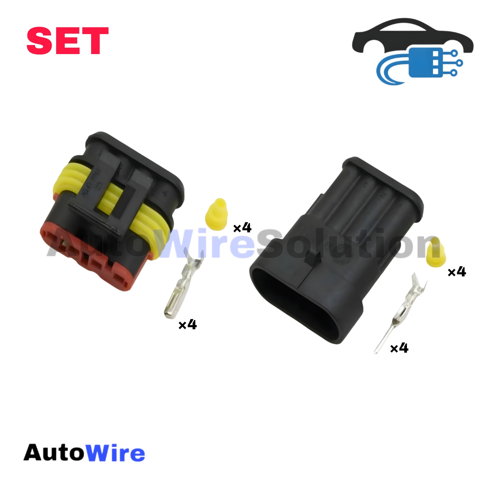 CONNECTOR SUPERSEAL 4 PIN KIT