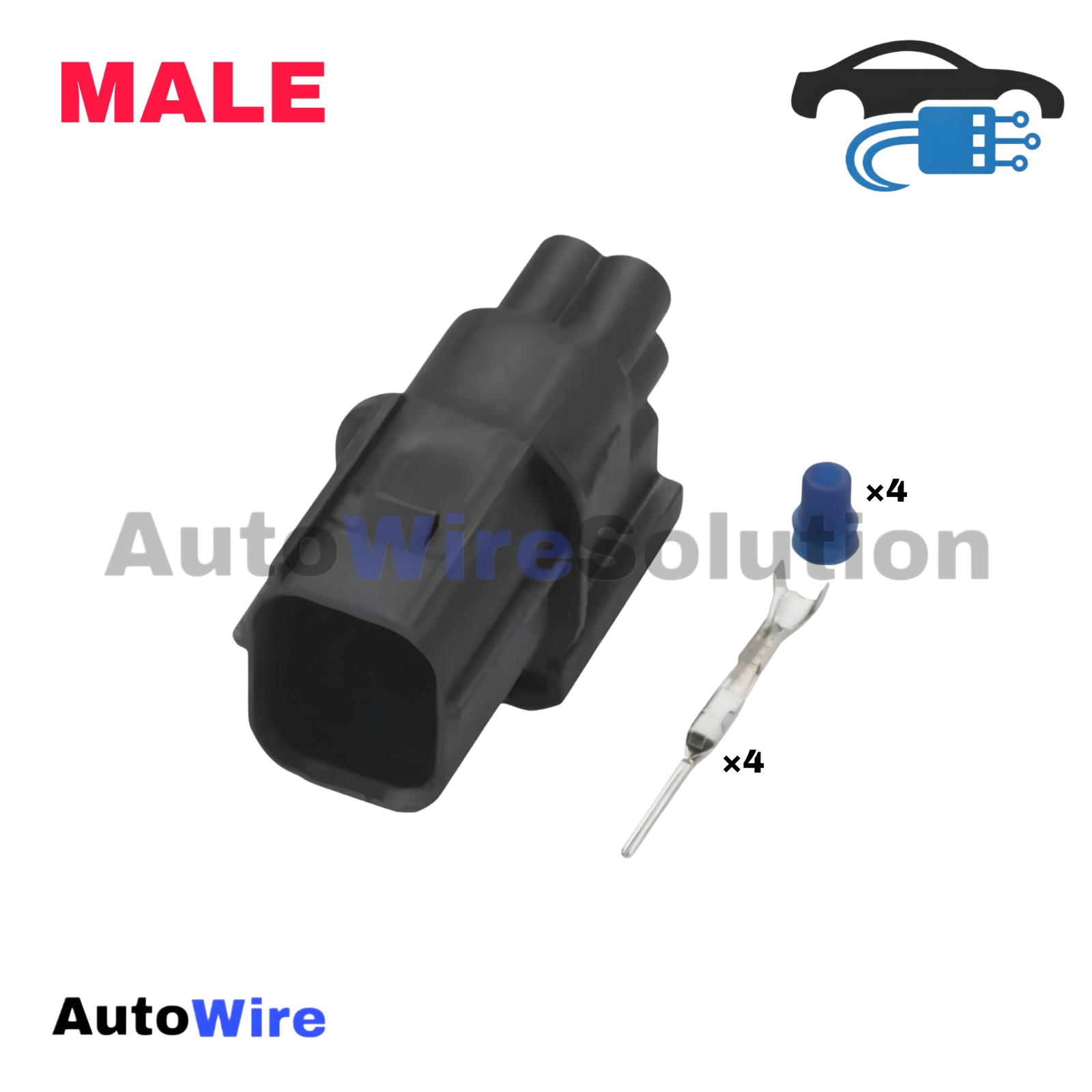 CONNECTOR HVG OXY 4 PIN MALE