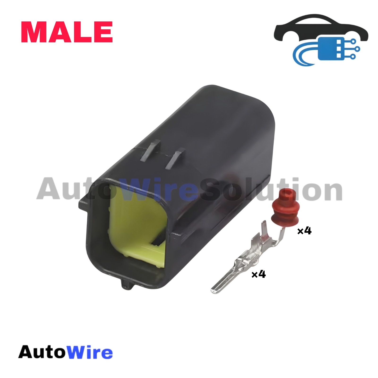 CONNECTOR DENSO 4 PIN MALE