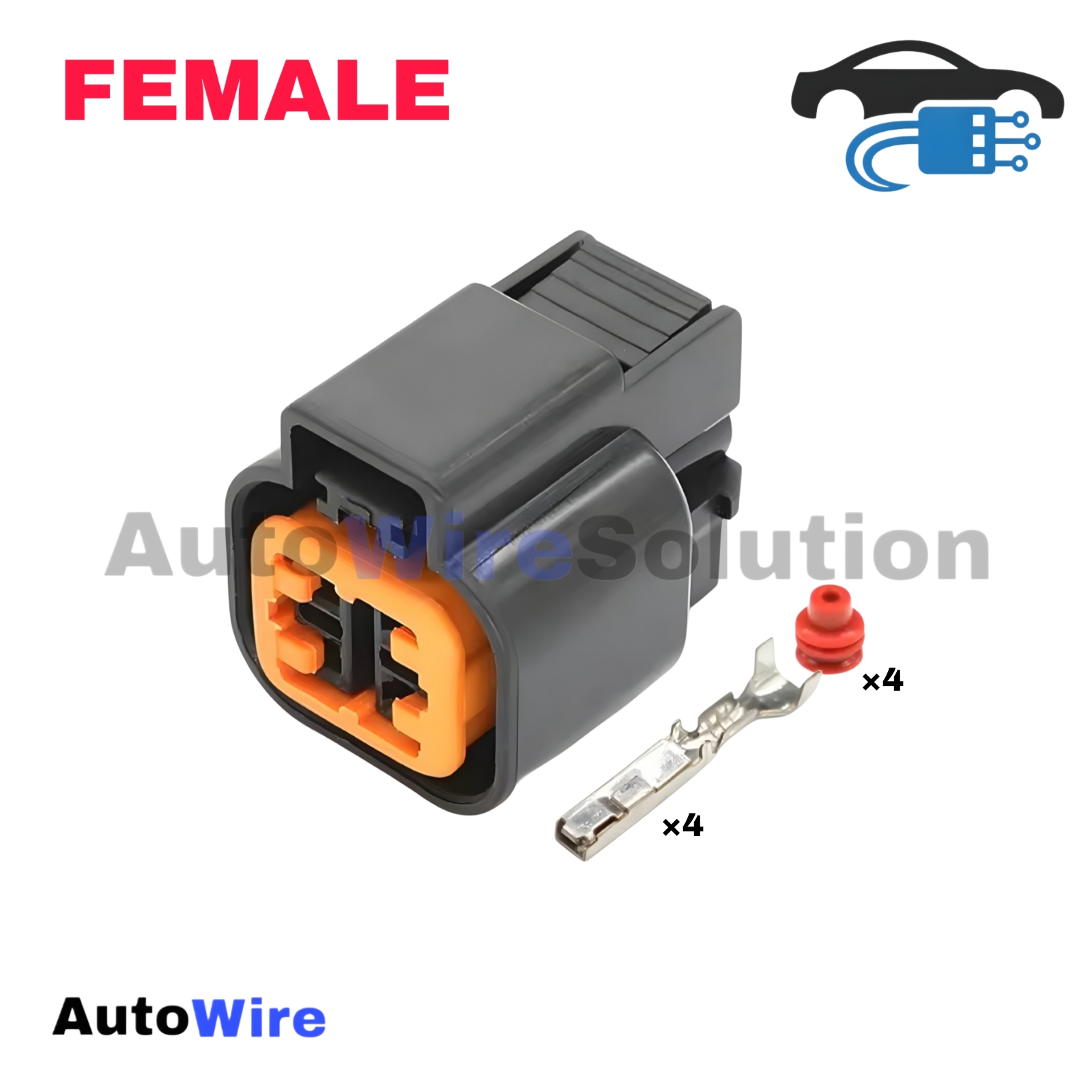 CONNECTOR OXYGEN SENSOR 4 PIN FEMALE