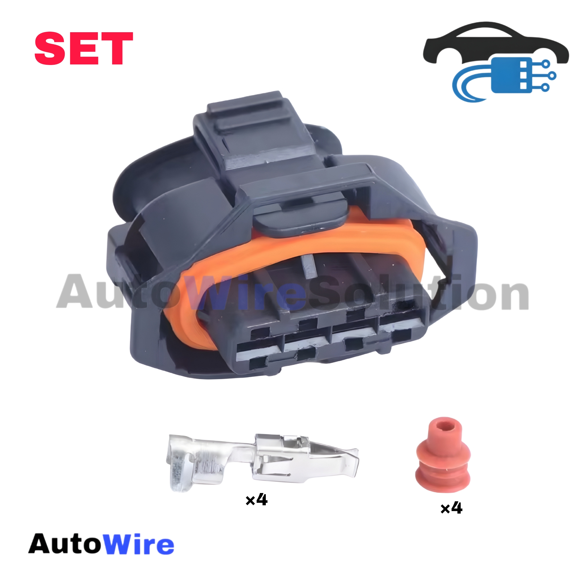 CONNECTOR AUTO SENSOR 4 PIN FEMALE