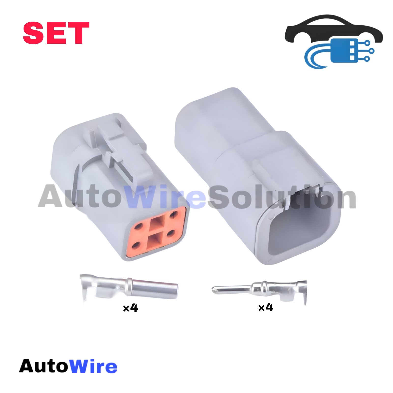 CONNECTOR DEUTSCH DTP 4 PIN KIT