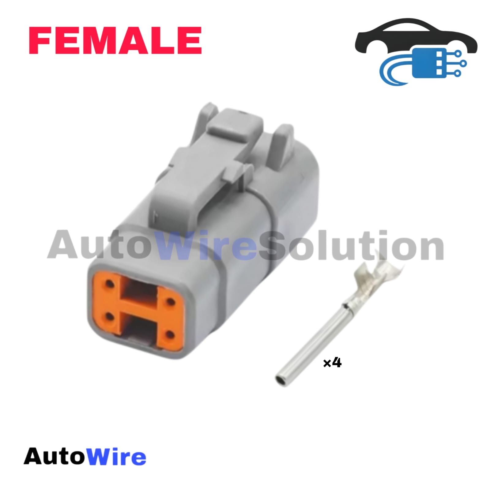CONNECTOR DEUTSCH DTM 4 PIN FEMALE