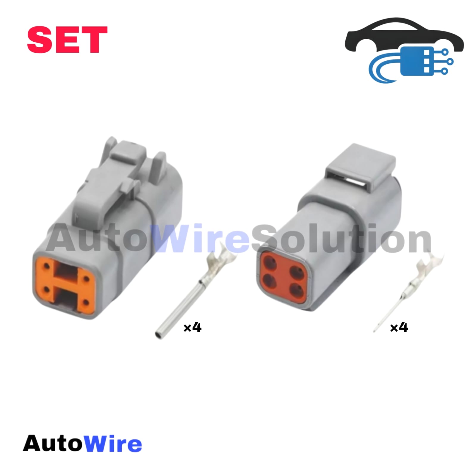 CONNECTOR DEUTSCH DTM 4 PIN KIT