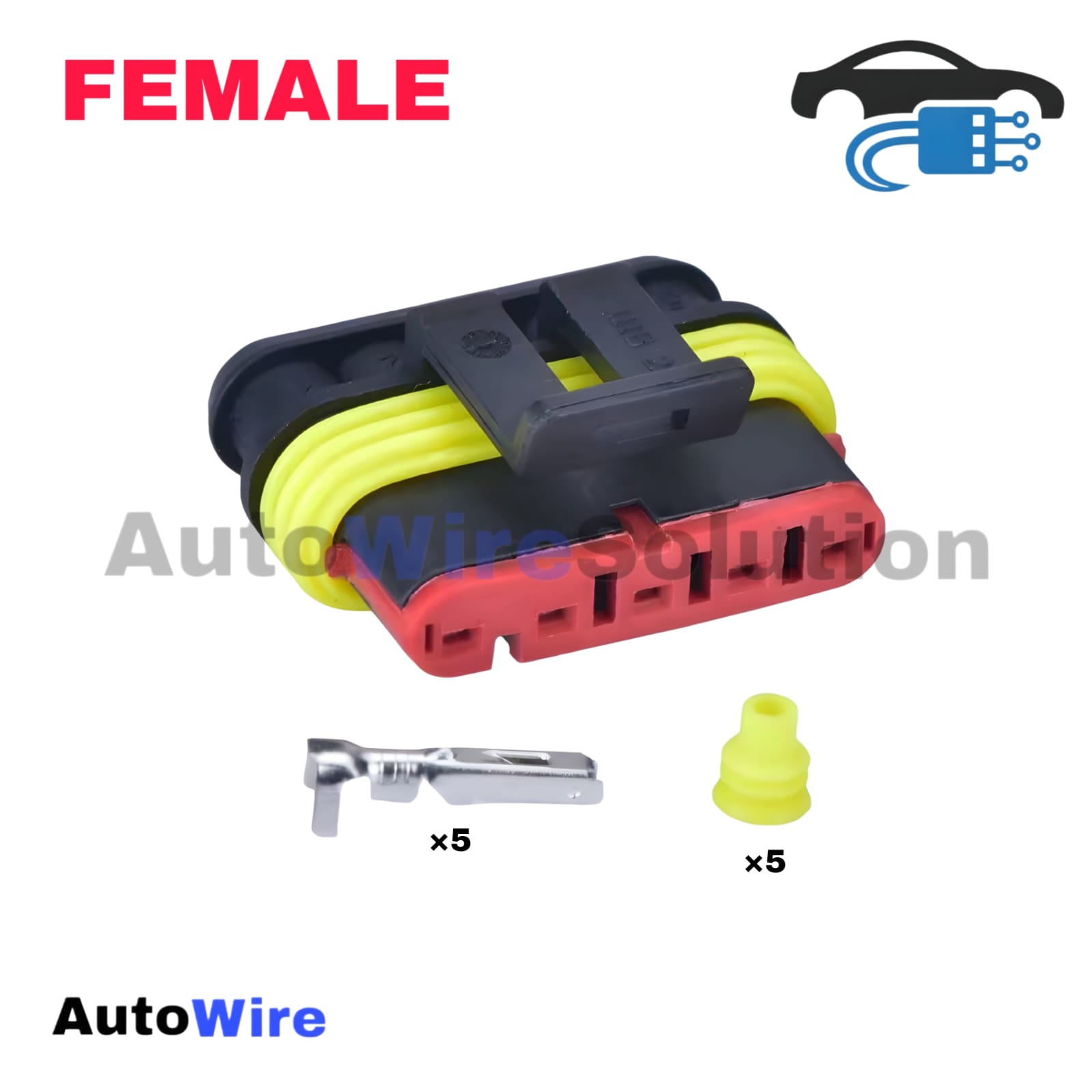 CONNECTOR SUPERSEAL 5 PIN FEMALE