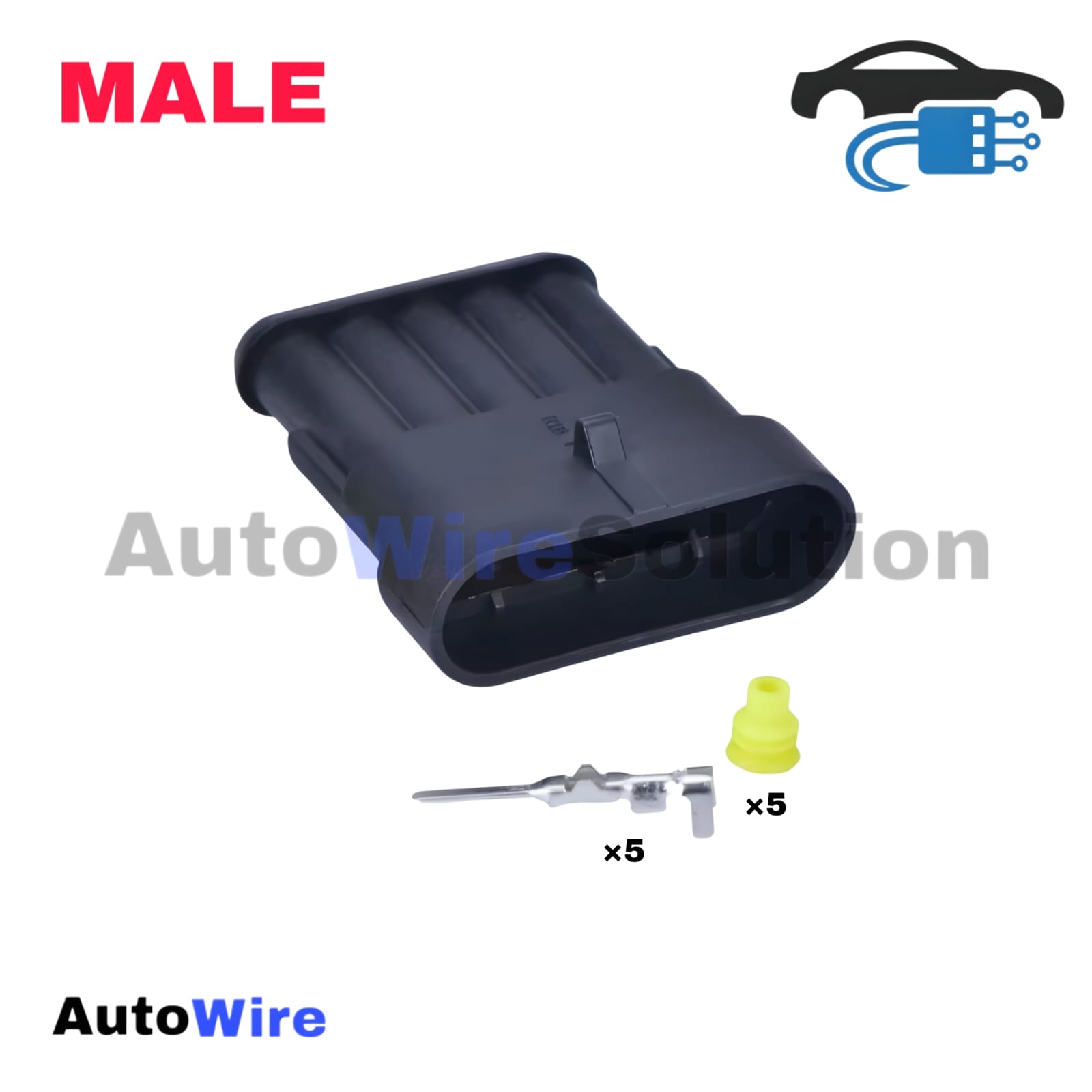 CONNECTOR SUPERSEAL 5 PIN MALE