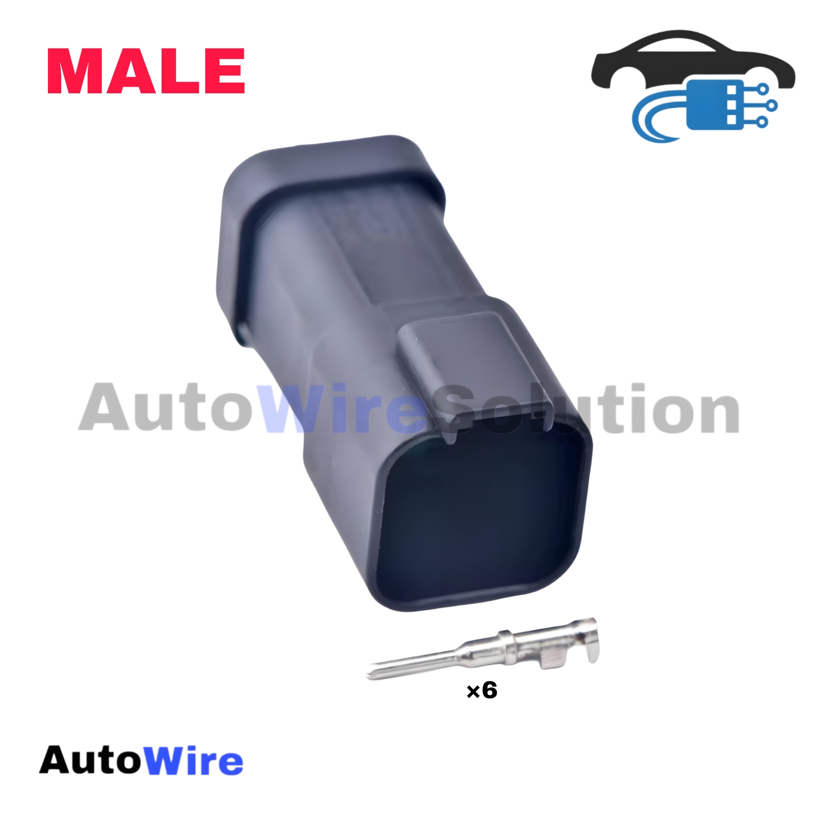 CONNECTOR DEUTSCH 6 PIN MALE SERIES