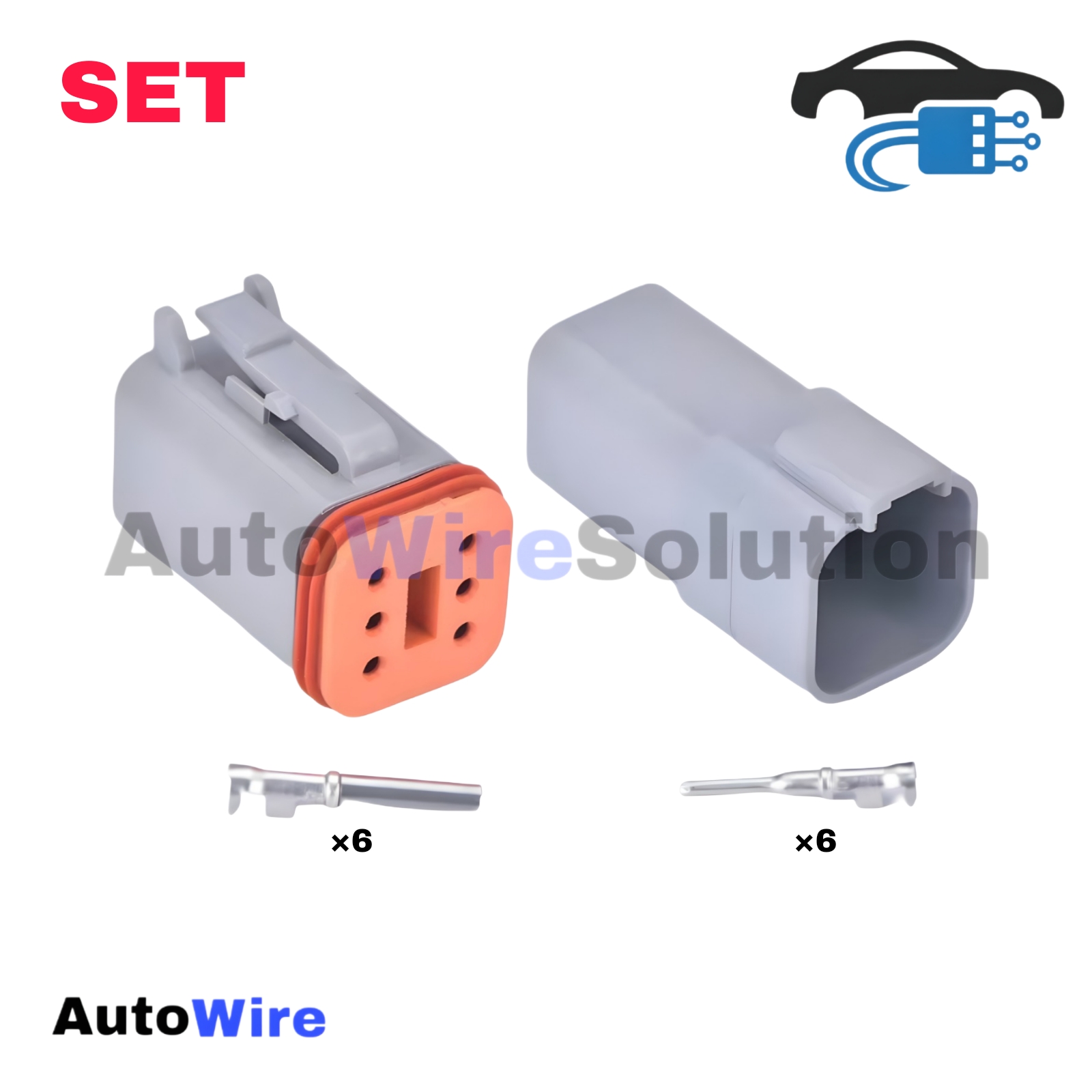 CONNECTOR DEUTSCH OEM 6 PIN KIT