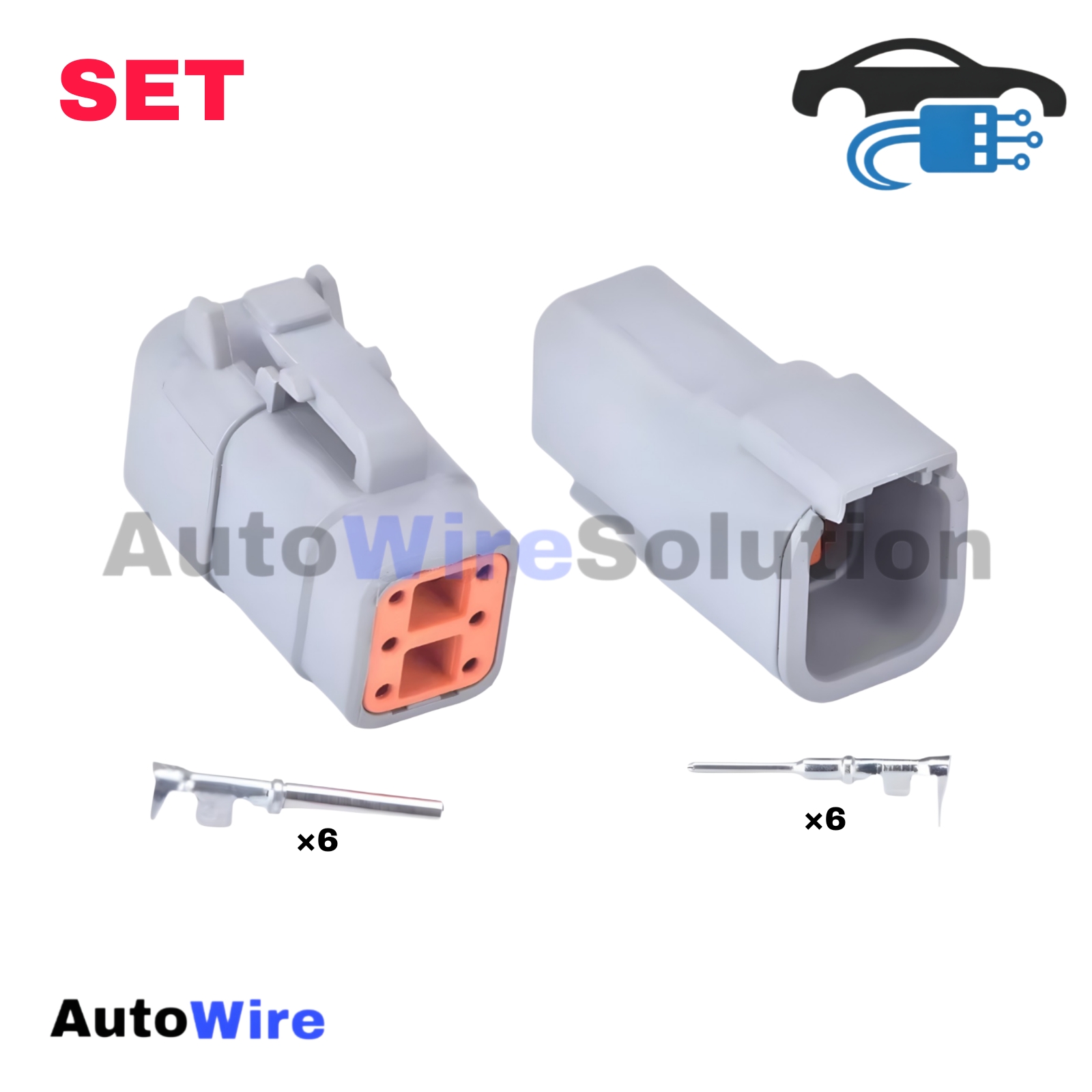 CONNECTOR DEUTSCH DTM 6 PIN KIT