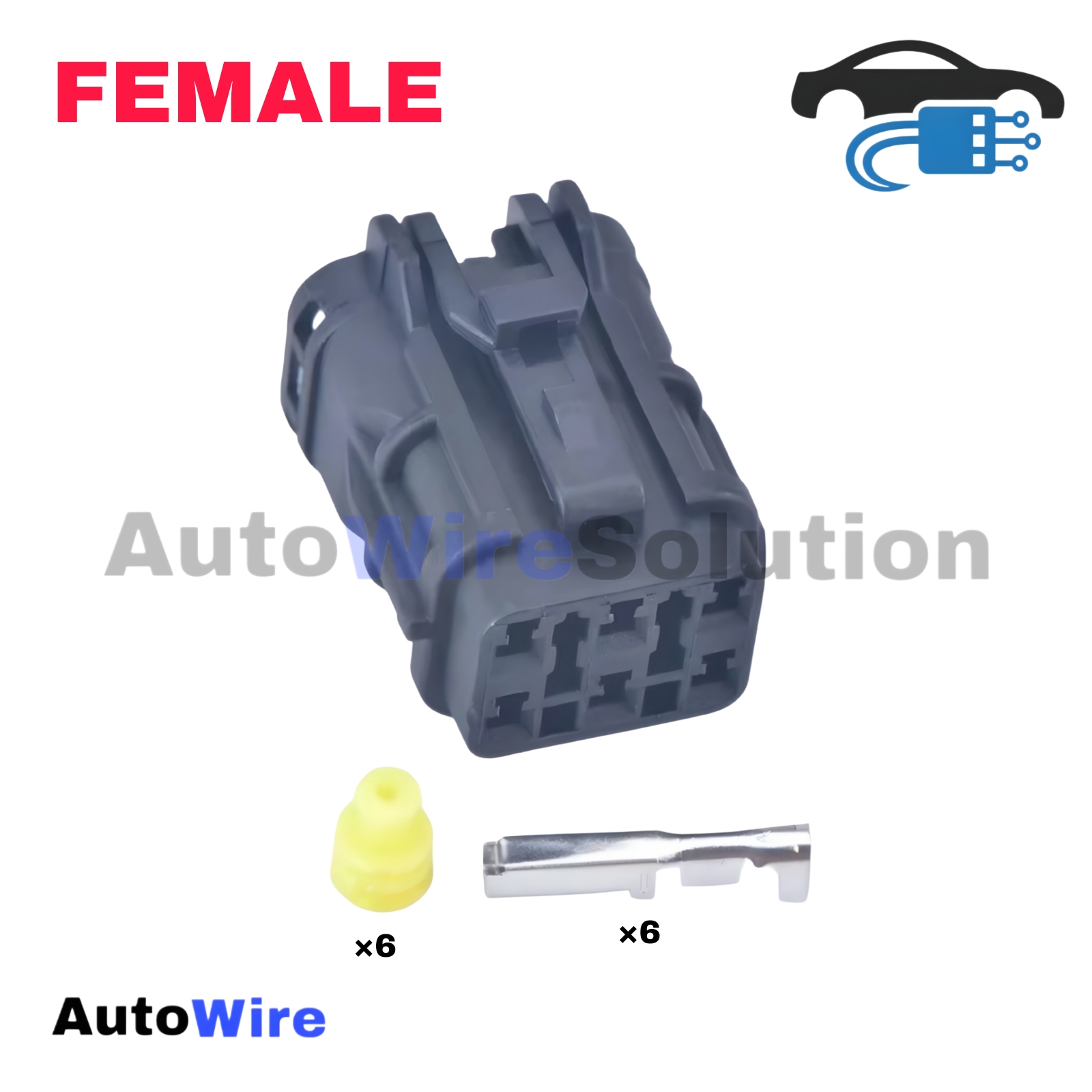 CONNECTOR YAZAKI SWP 6 PIN FEMALE