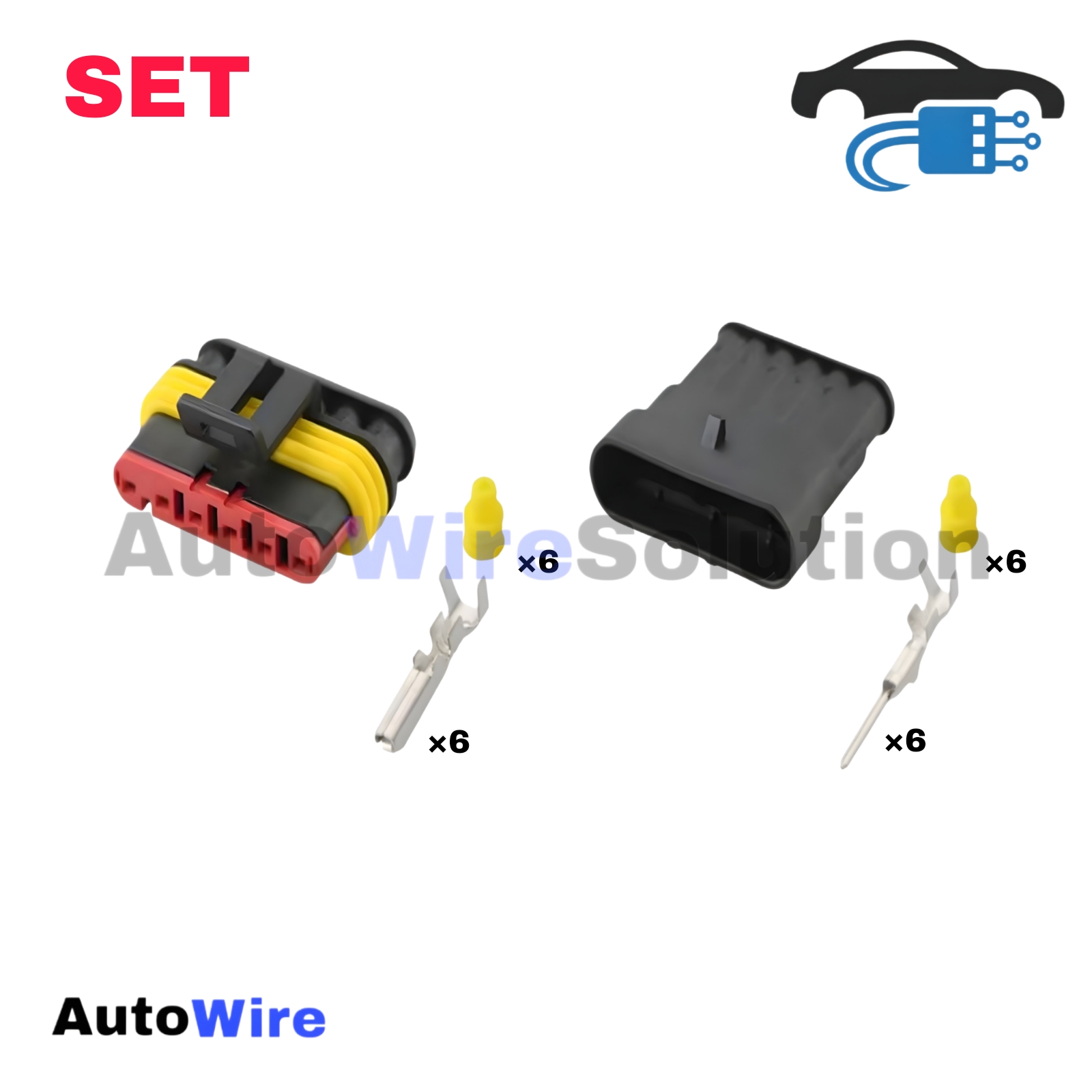 CONNECTOR SUPERSEAL 6 PIN KIT