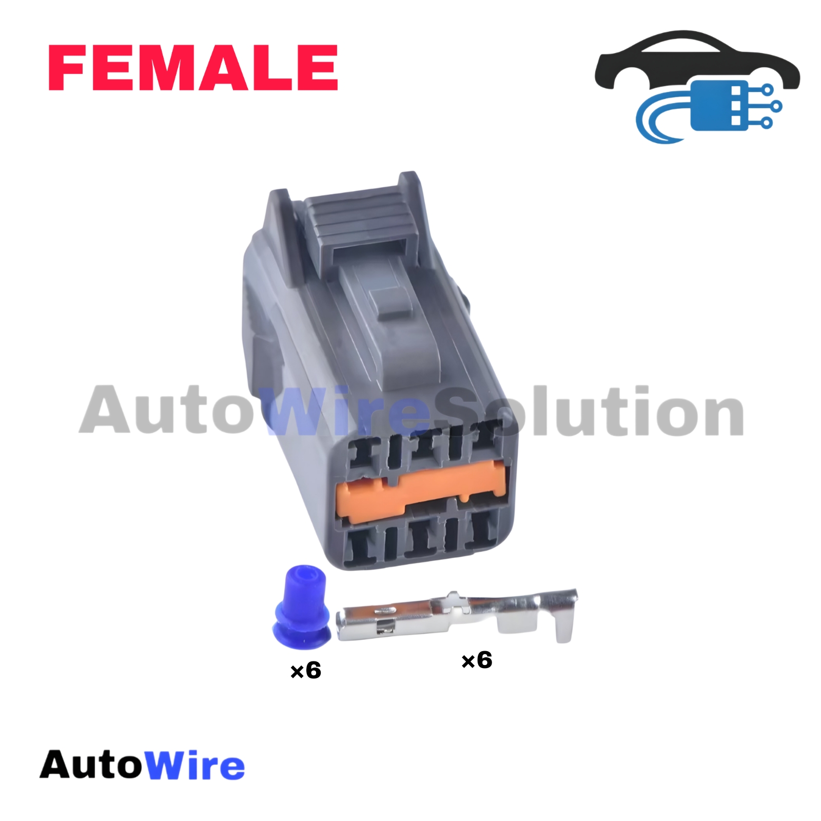 CONNECTOR YAZAKIS SERIES 6 PIN FEMALE