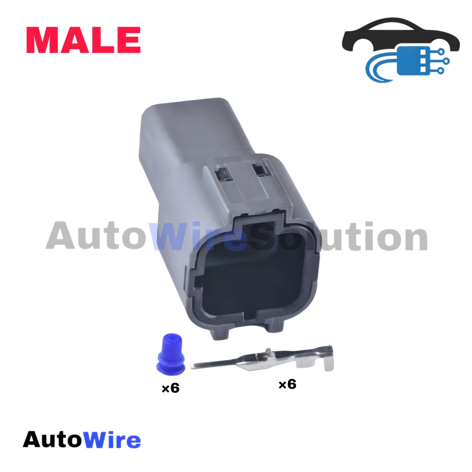 CONNECTOR YAZAKIS SERIES 6 PIN MALE