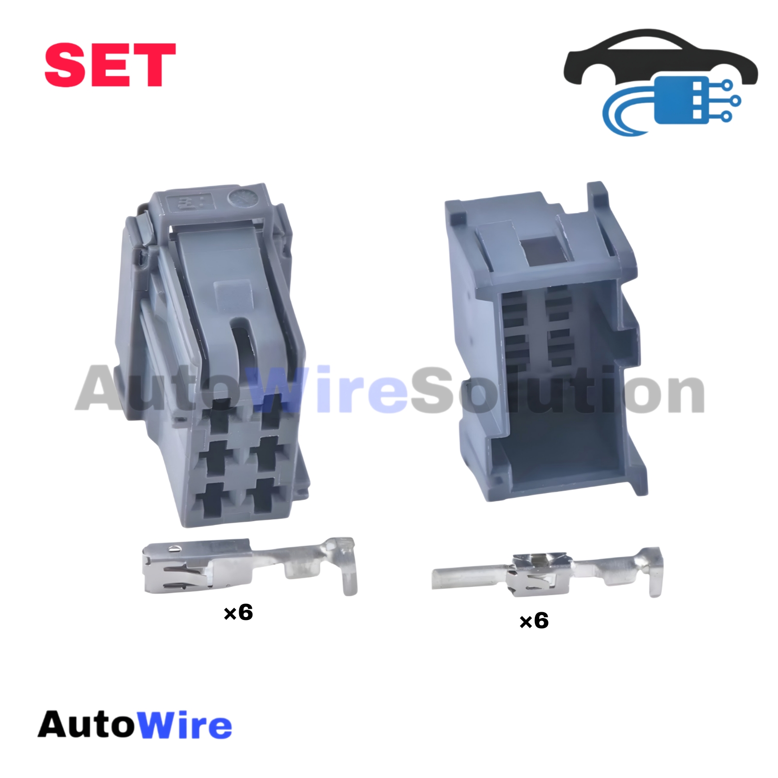 CONNECTOR AMP ABS 6 PIN KIT