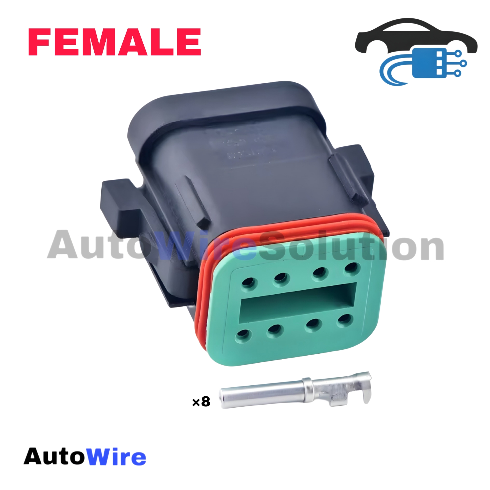 CONNECTOR DEUTSCH 8 PIN FEMALE SERIES