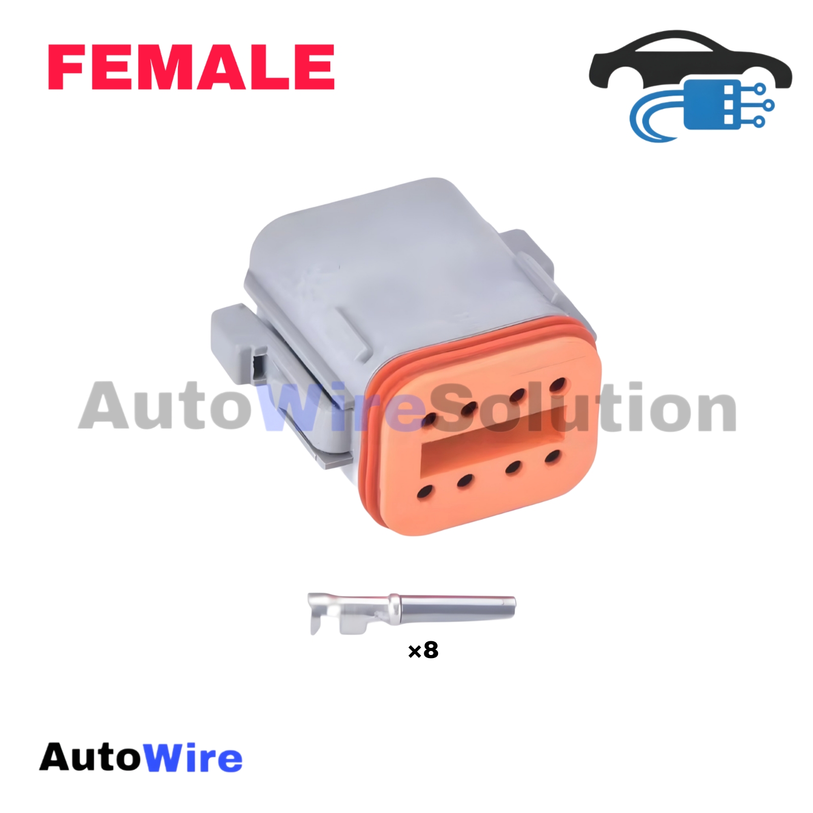 CONNECTOR DEUTSCH OEM 8 PIN FEMALE
