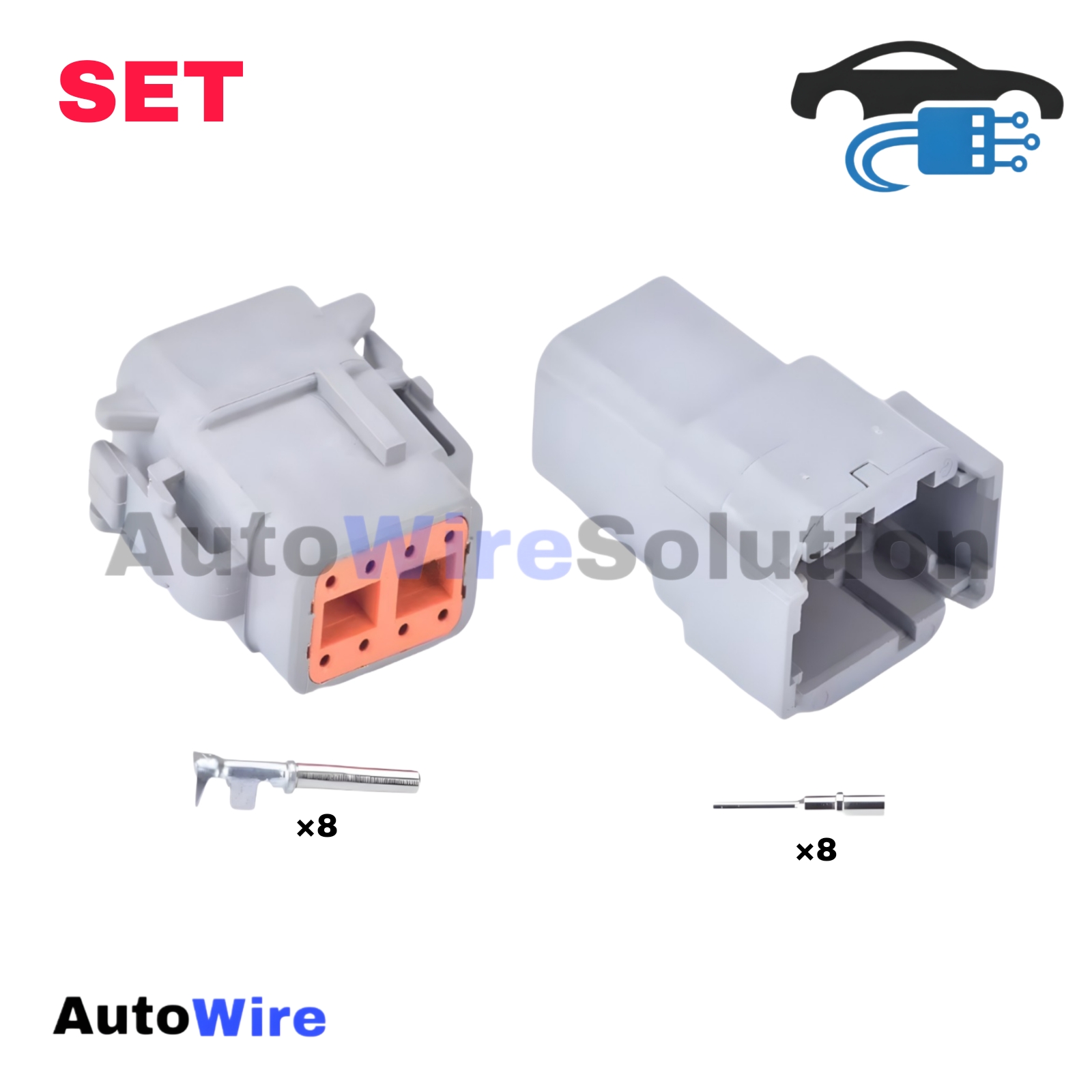 CONNECTOR DEUTSCH DTM 8 PIN KIT