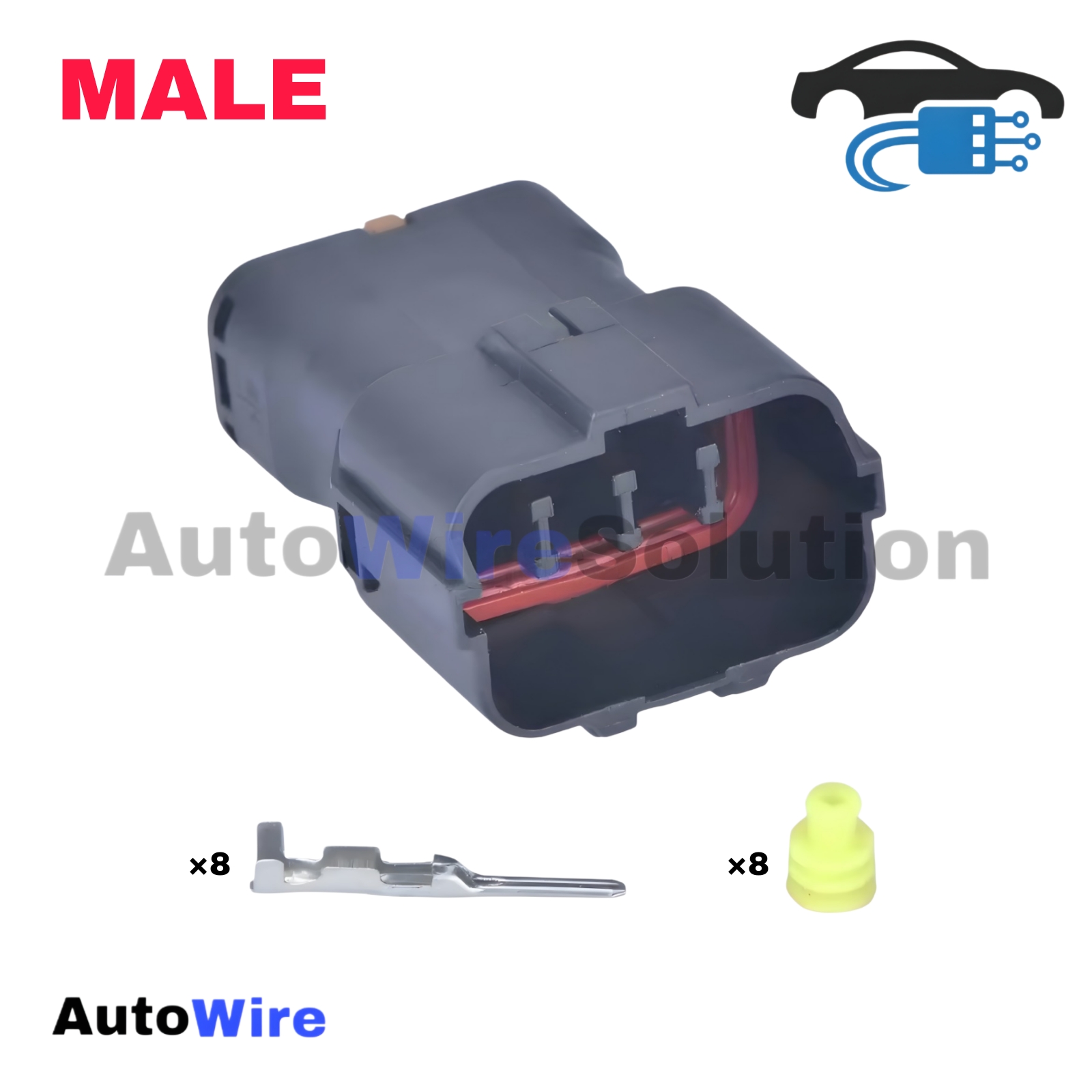 CONNECTOR YAZAKI SWP 8 PIN MALE