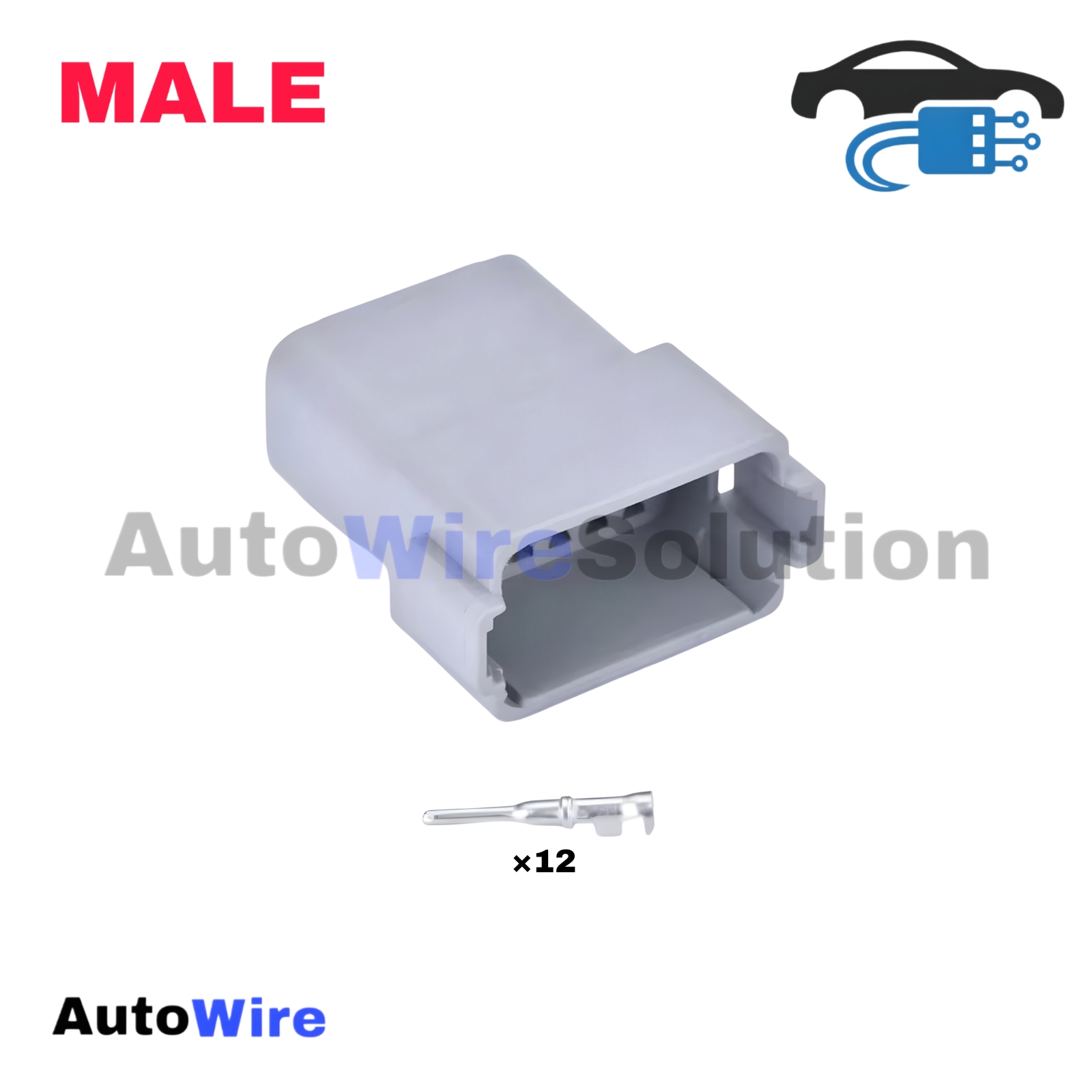 CONNECTOR DEUTSCH OEM 12 PIN MALE
